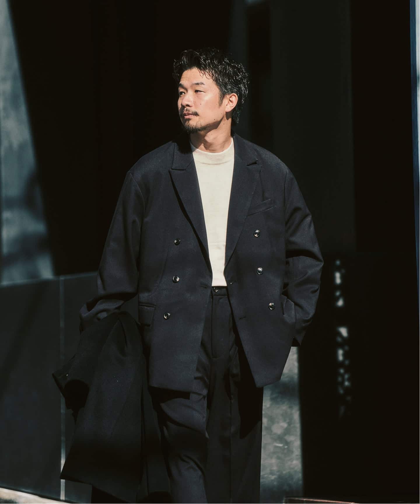 T/Rツイル ダブルワイドセットアップ（スーツ・セットアップ）｜417