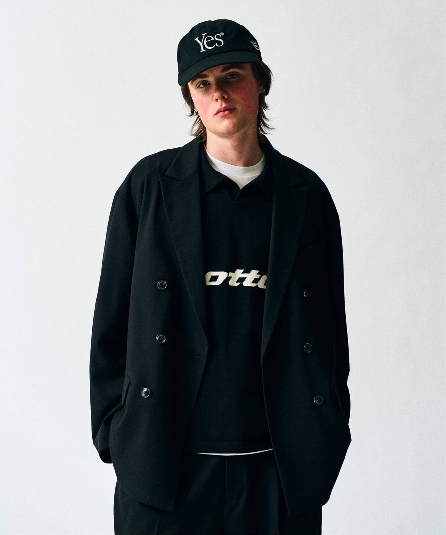 美品✨EDIFICE ダブル トラベル スーツ セットアップ 洗濯可 L 黒色 T/Rツイル ダブルワイドセットアップ（スーツ・セットアップ