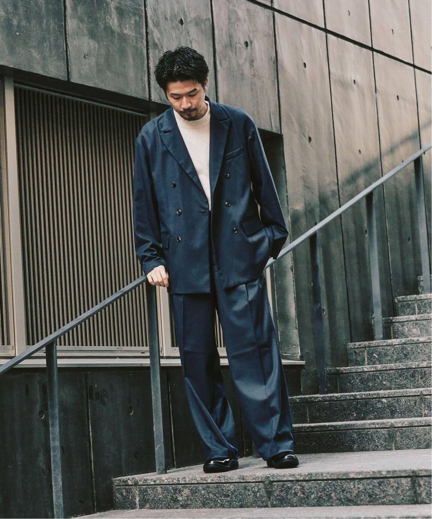 T/Rツイル ダブルワイドセットアップ（スーツ・セットアップ）｜417