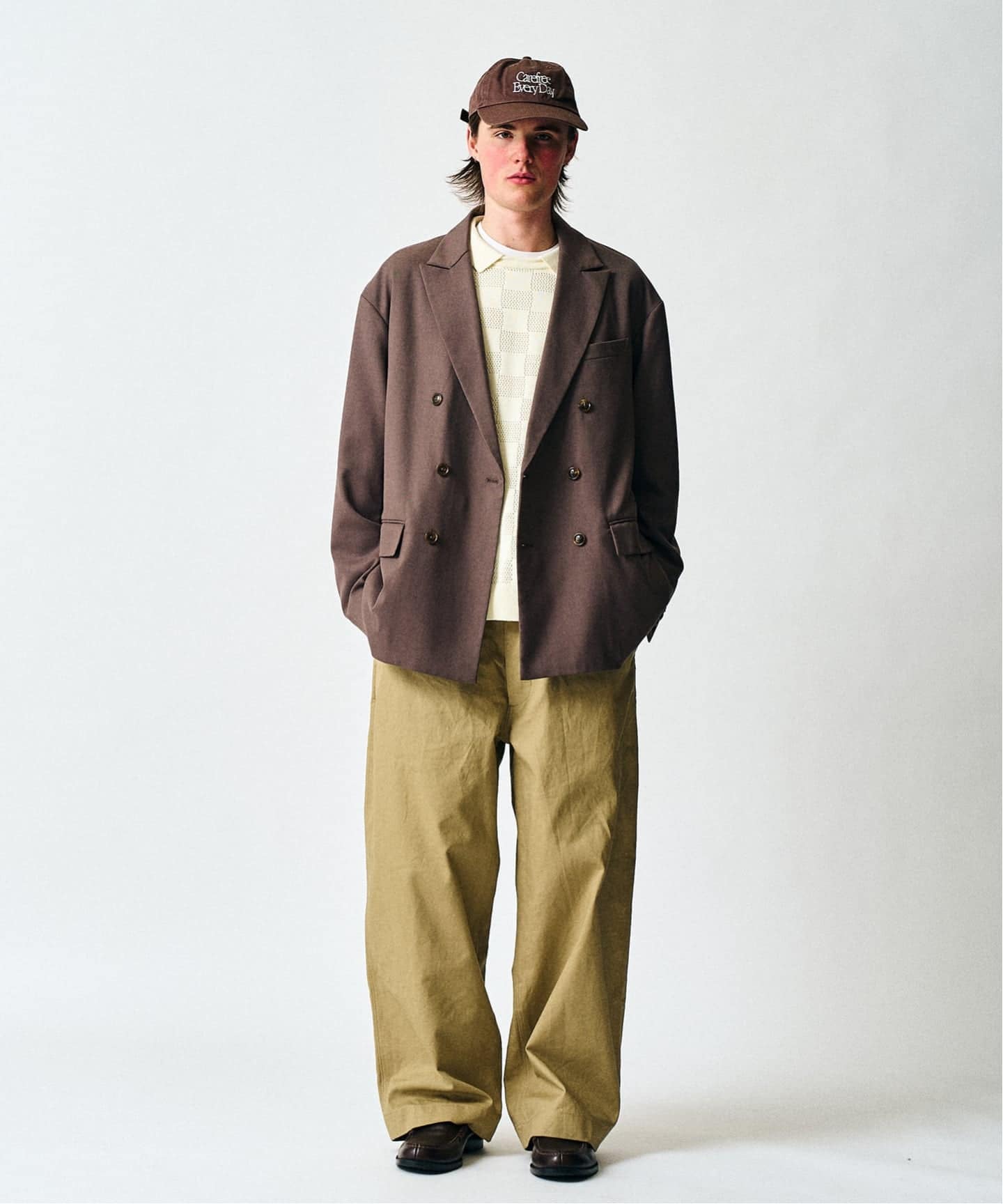 T/Rツイル ダブルワイドセットアップ（スーツ・セットアップ）｜417