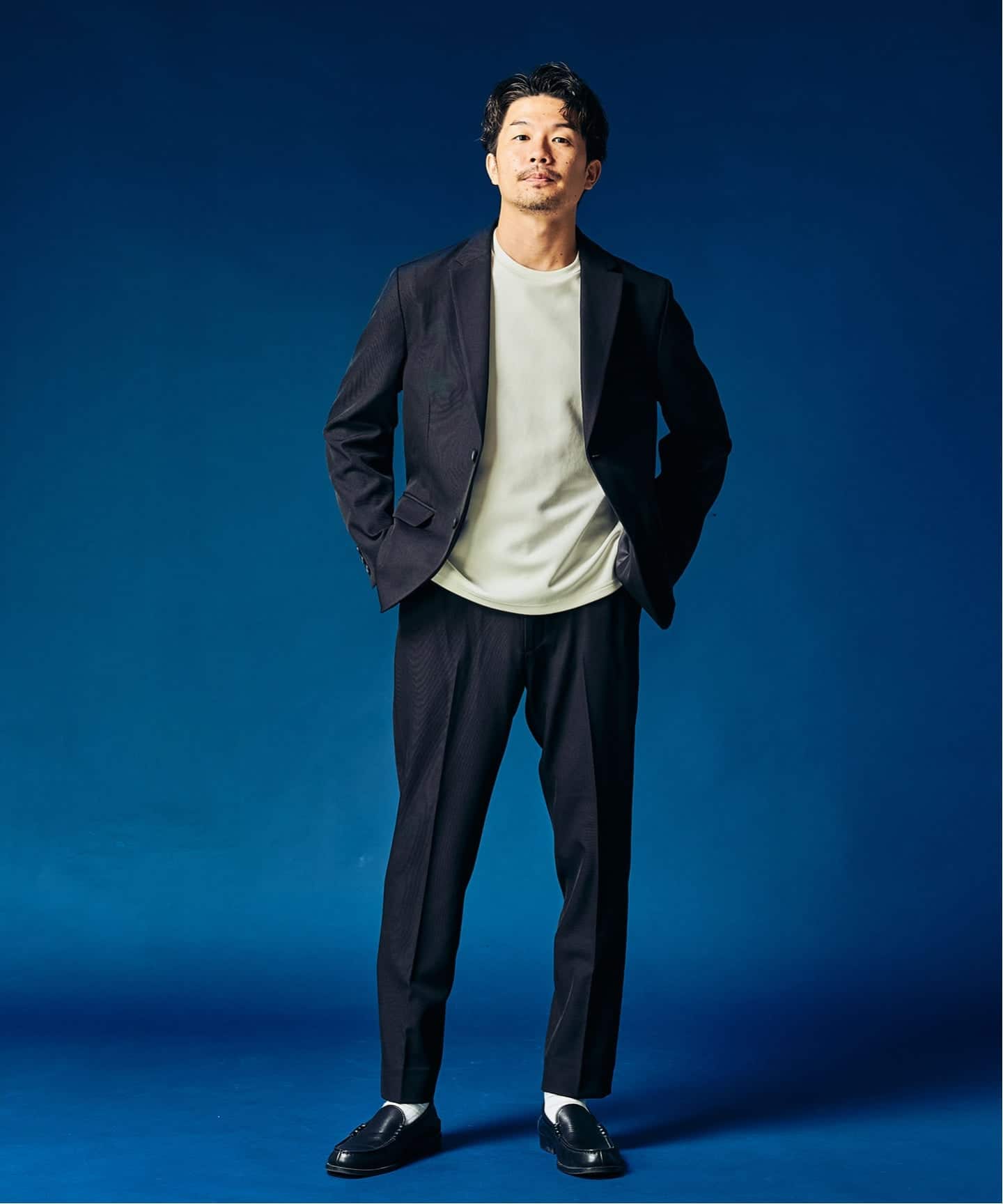 4WAYストレッチ セットアップ ”ジャケット1点+パンツ1点” の2点セット