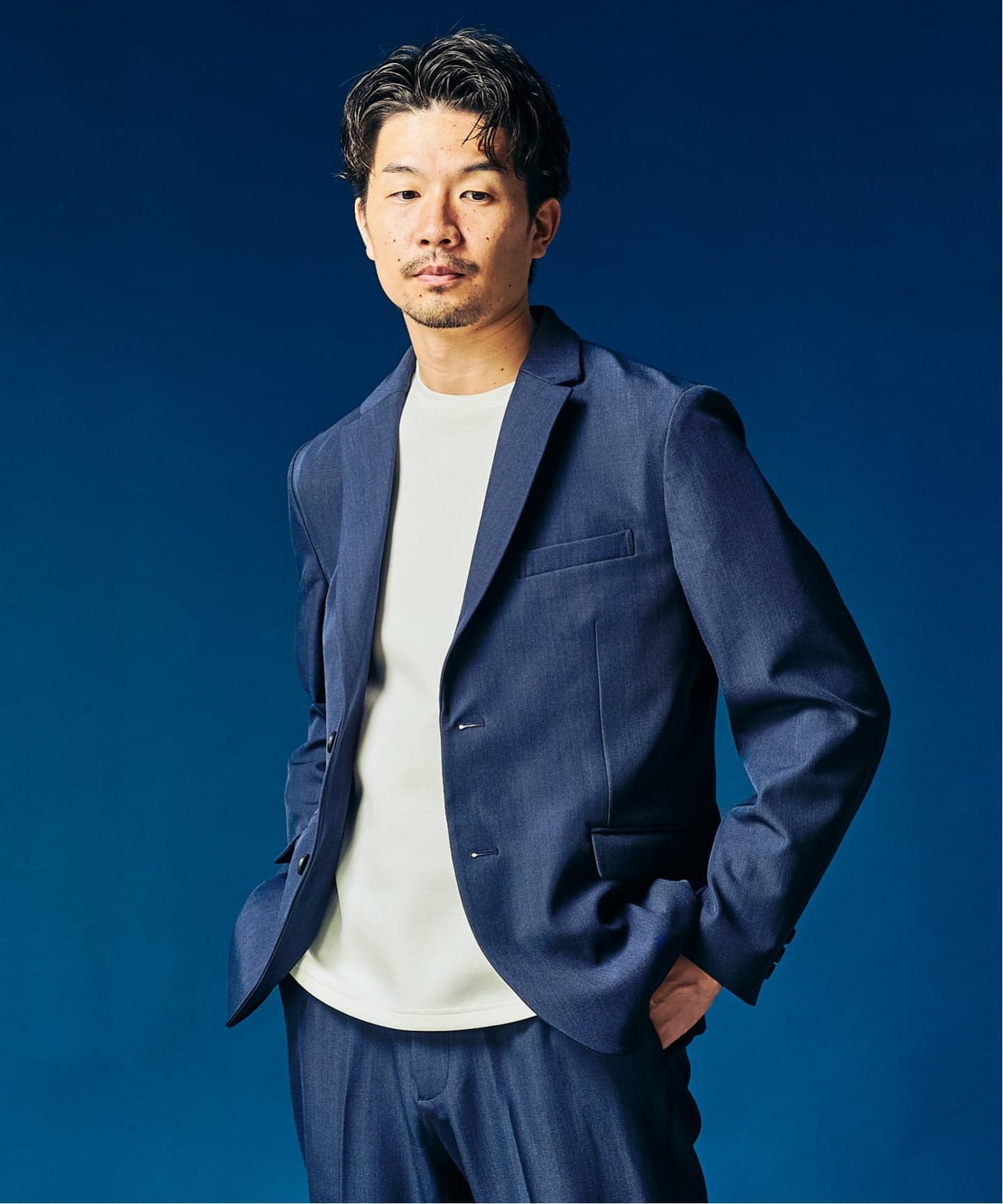 4WAYストレッチ セットアップ ”ジャケット1点+パンツ1点” の2点セット