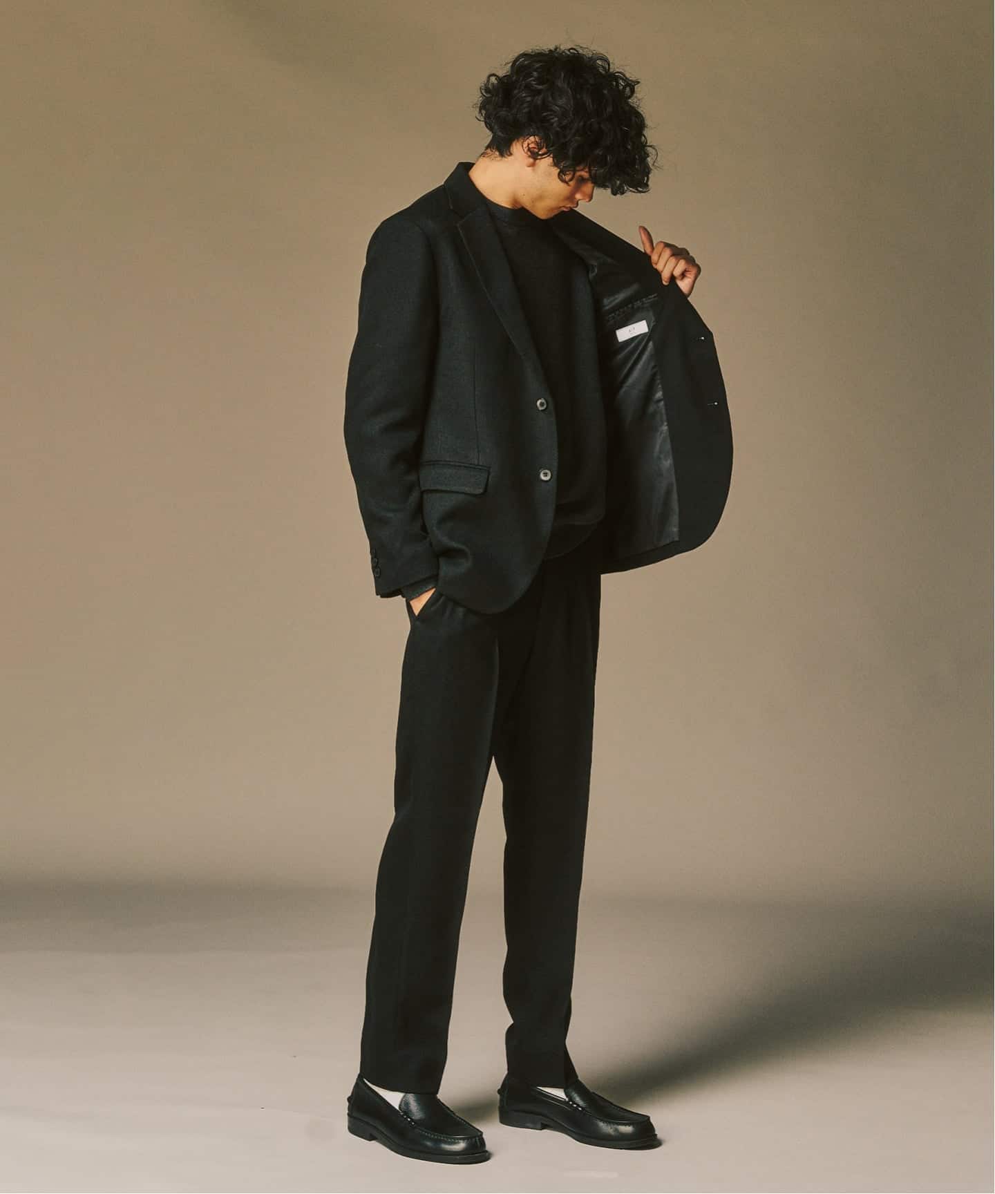 ミックス ツイードセットアップ ”ジャケット1点+パンツ1点” の2点