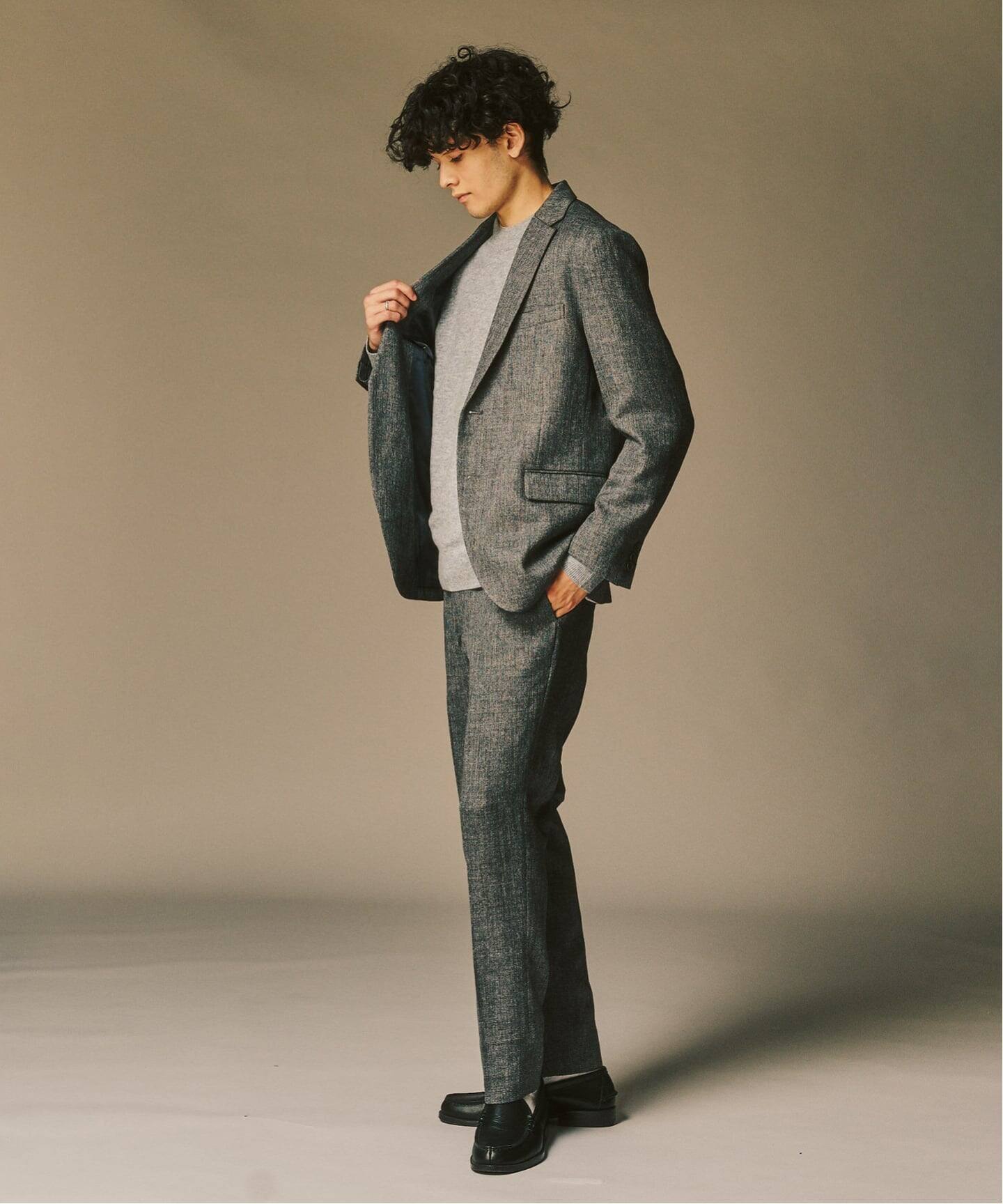 ミックス ツイードセットアップ ”ジャケット1点+パンツ1点” の2点