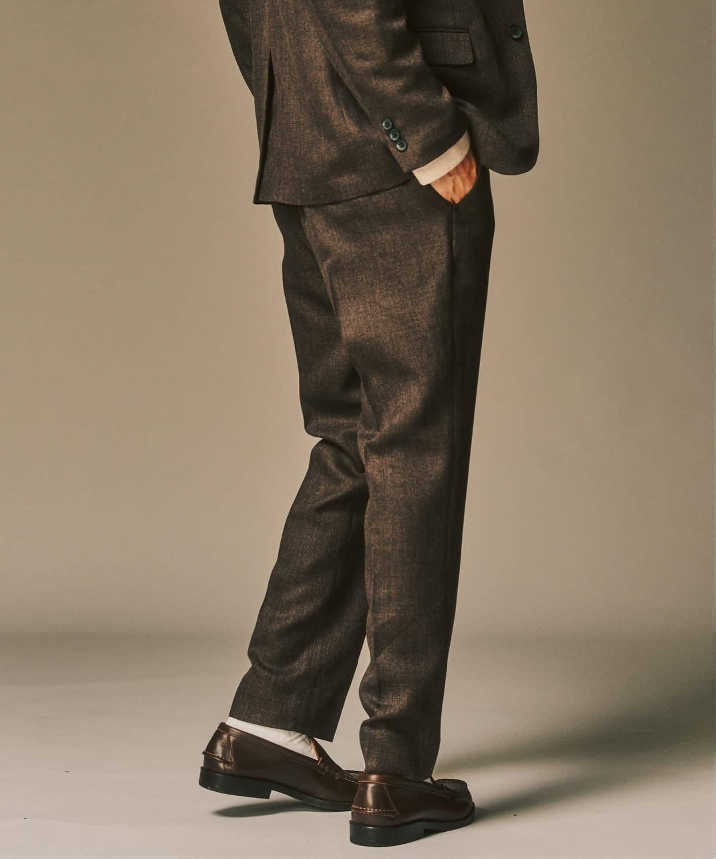 ミックス ツイードセットアップ ”ジャケット1点+パンツ1点” の2点