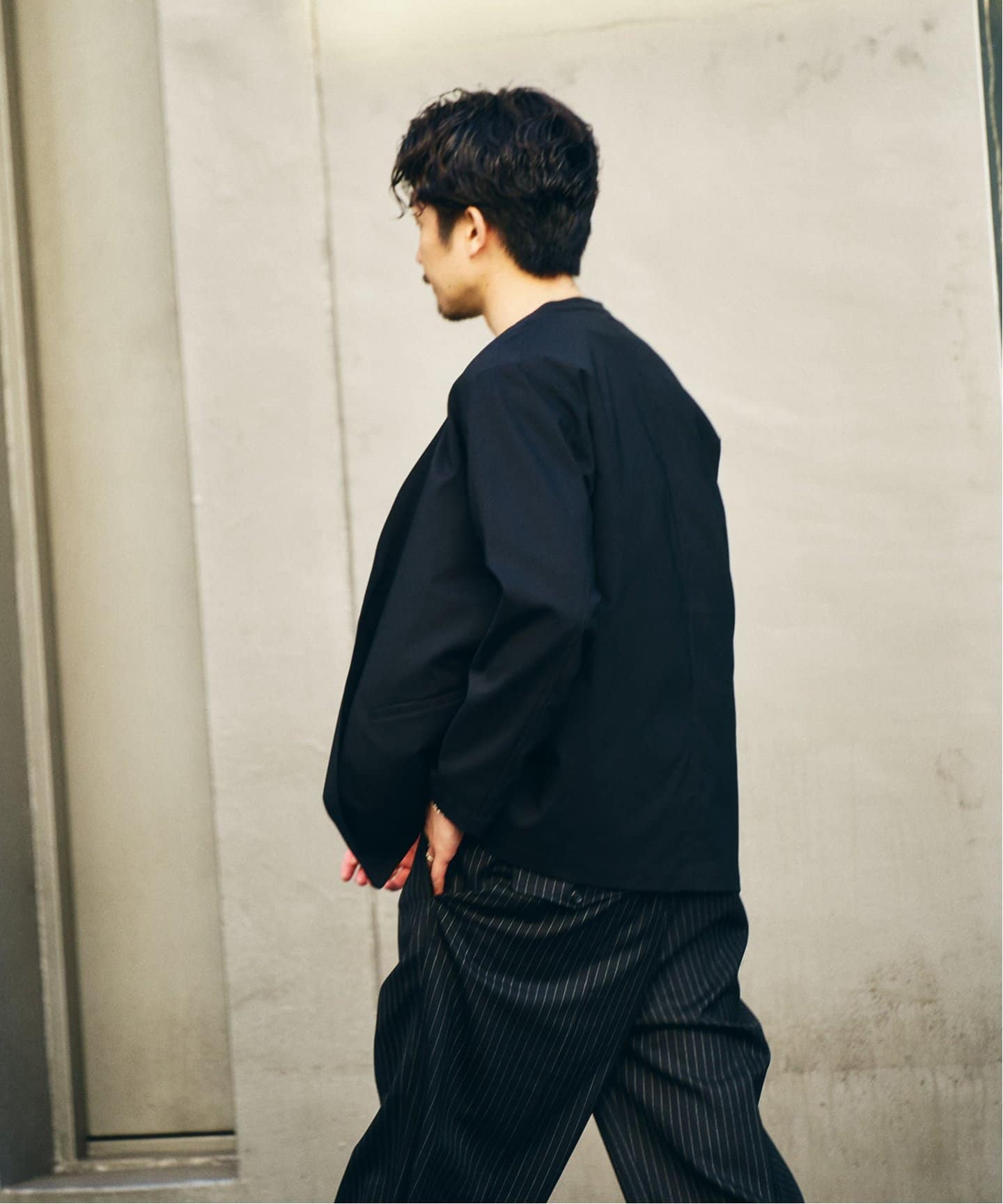 Reflax PBT ウェザーst ジャケット（ノーカラージャケット）｜417