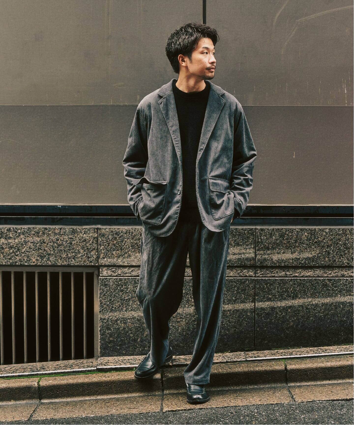 P コーデュロイ ジャケット ”セットアップ着用可能”（テーラード