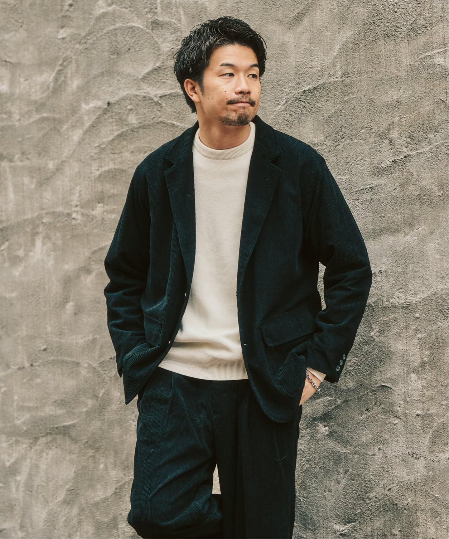 P コーデュロイ ジャケット ”セットアップ着用可能”（テーラード