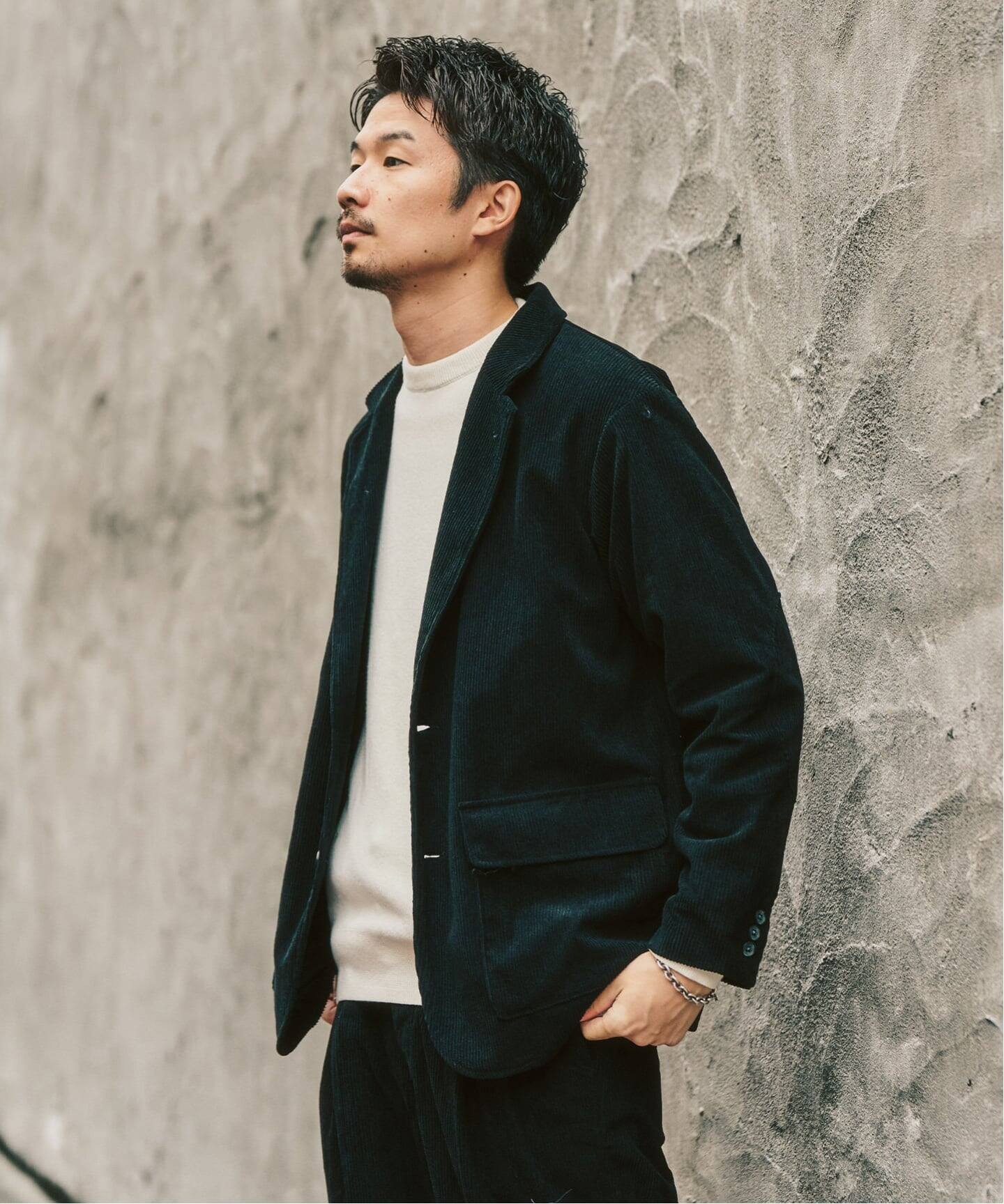 P コーデュロイ ジャケット ”セットアップ着用可能”（テーラード