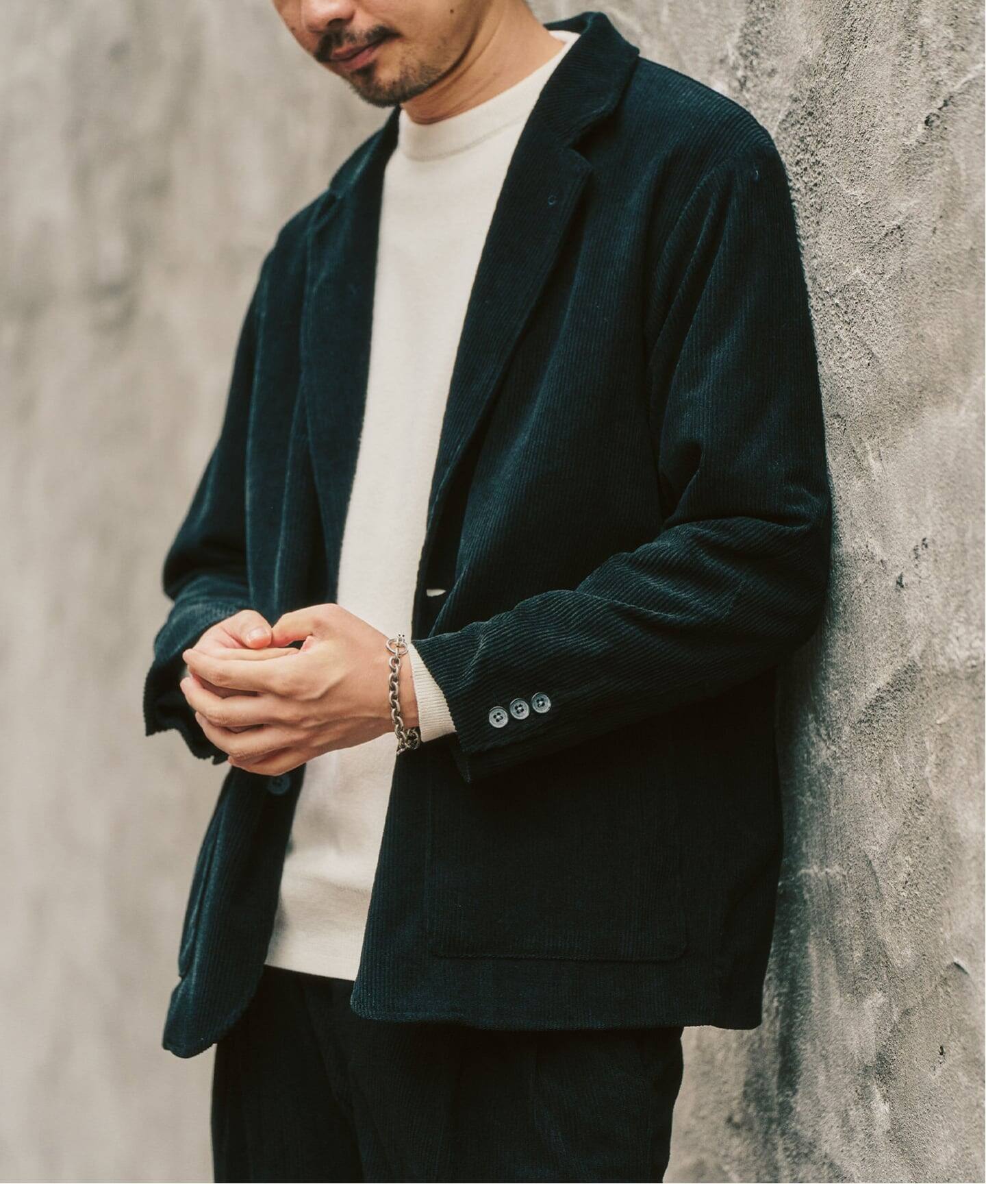 P コーデュロイ ジャケット ”セットアップ着用可能”（テーラード