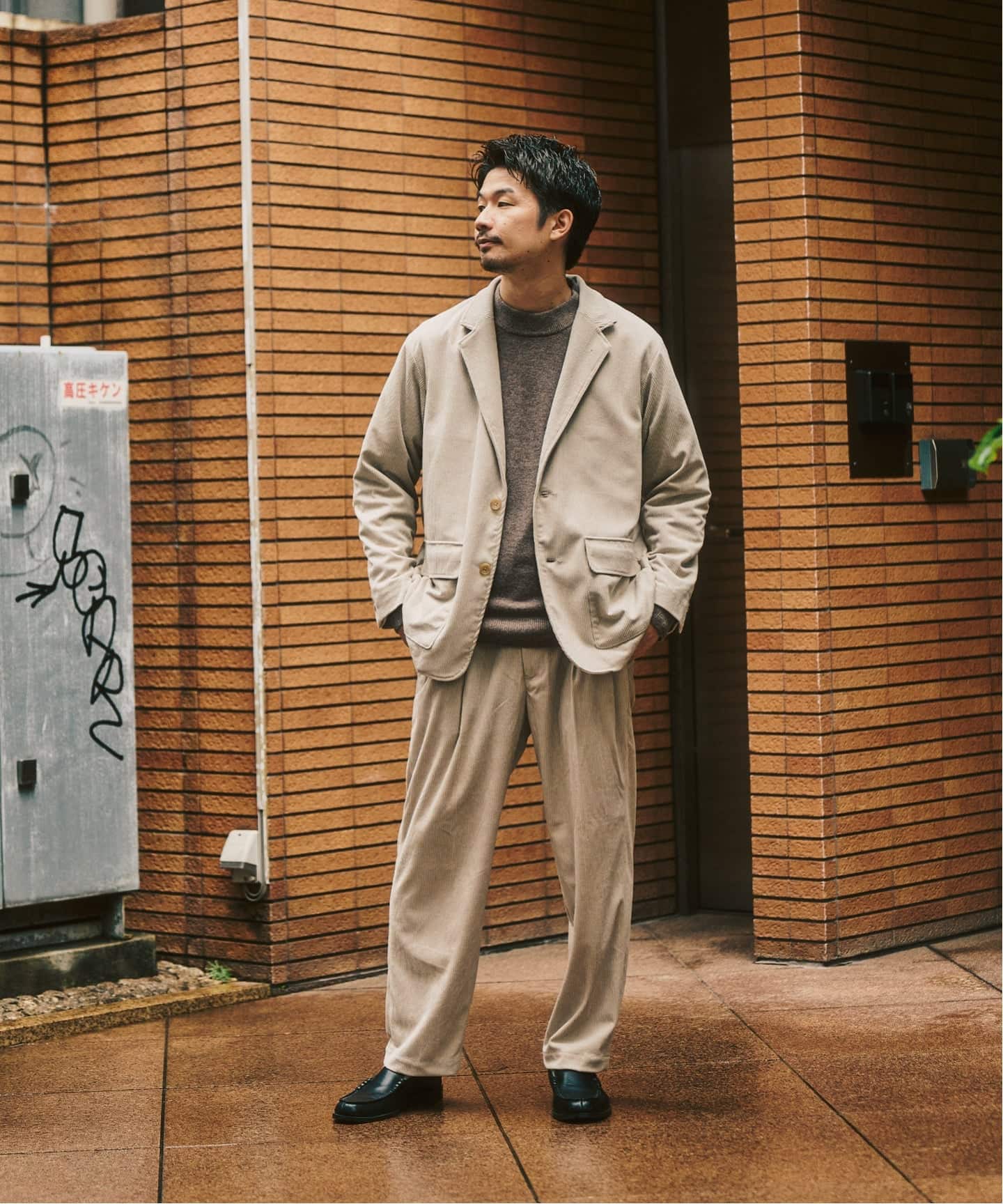 P コーデュロイ ジャケット ”セットアップ着用可能”（テーラード