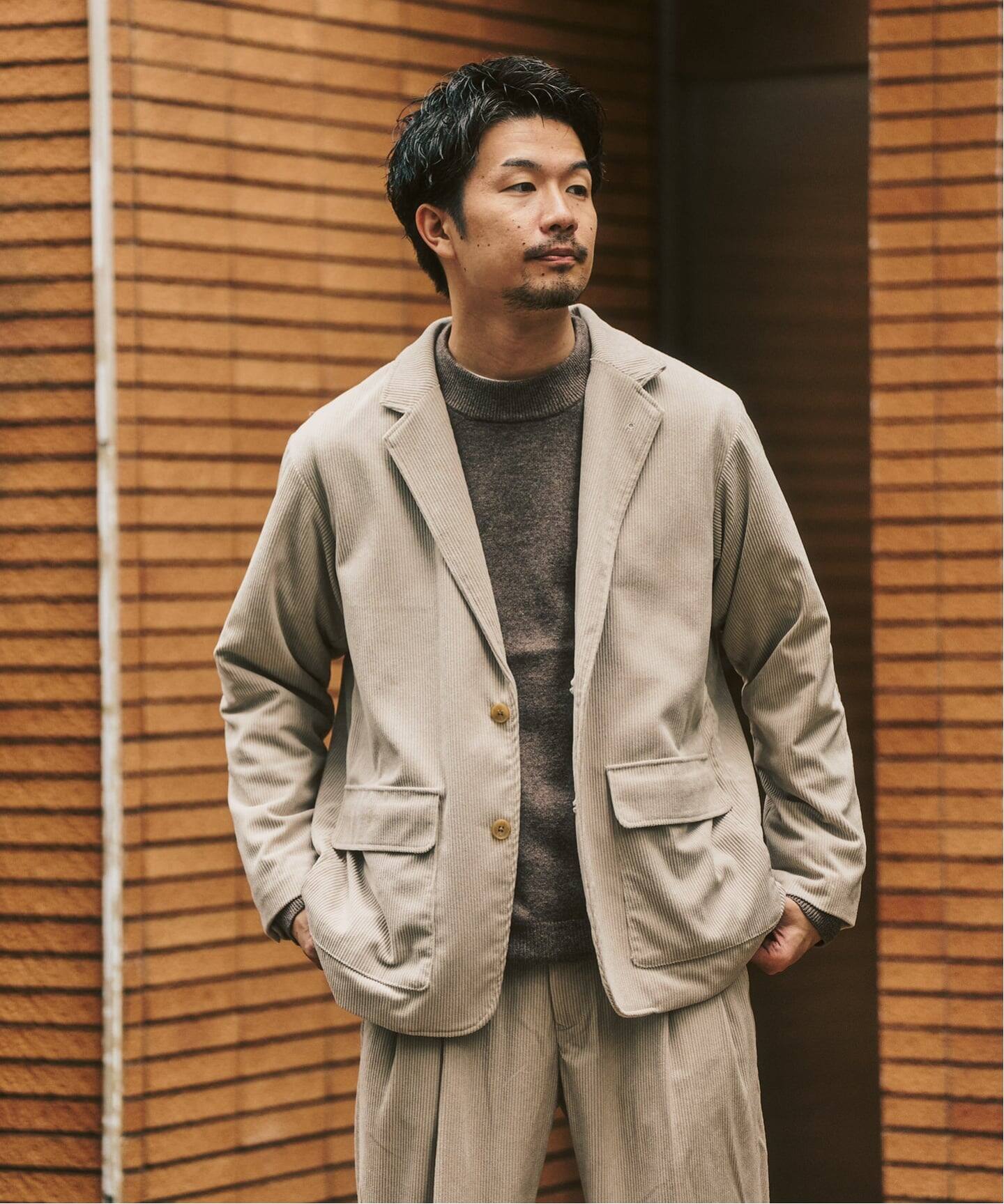 P コーデュロイ ジャケット ”セットアップ着用可能”（テーラード