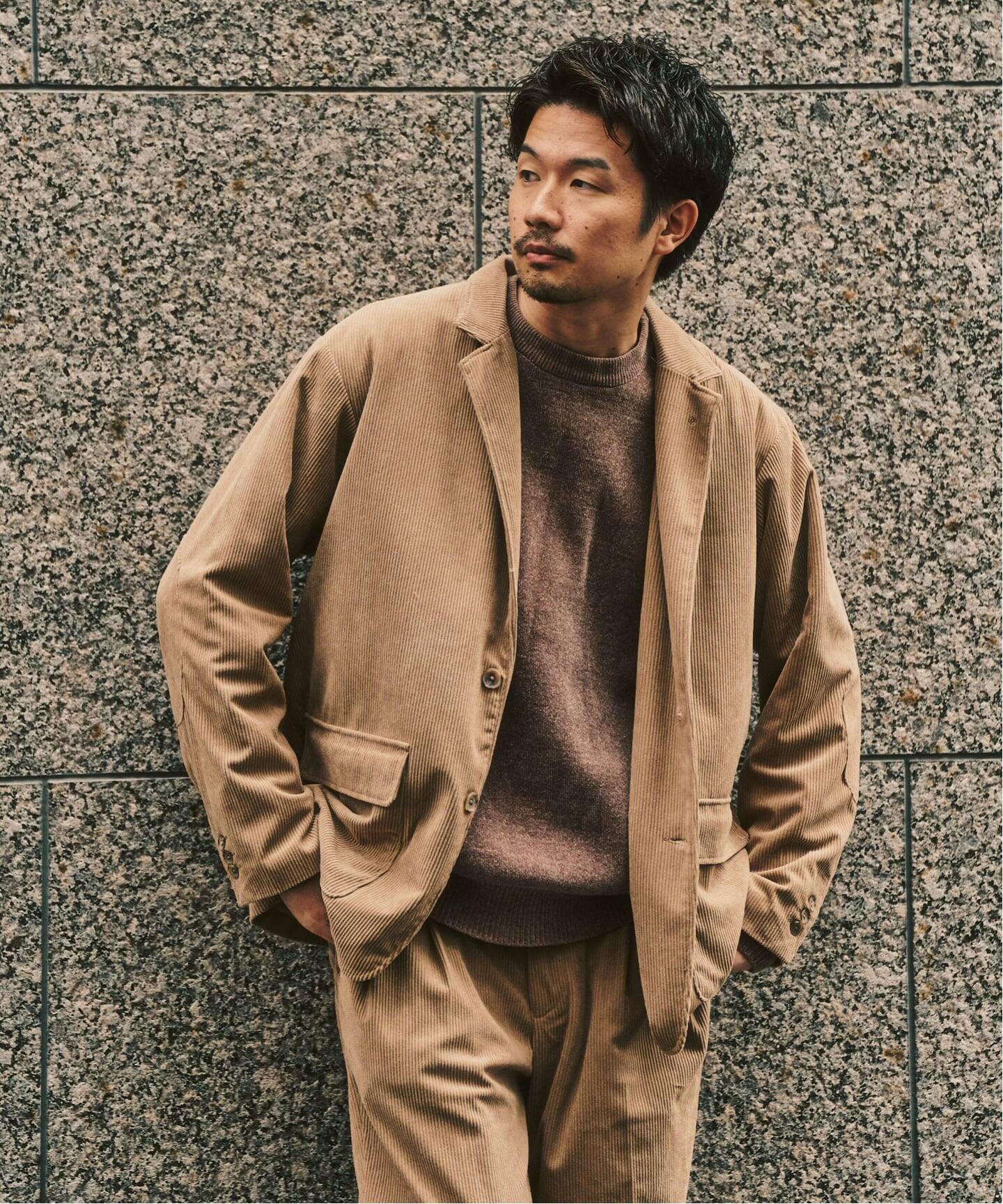 P コーデュロイ ジャケット ”セットアップ着用可能”（テーラード