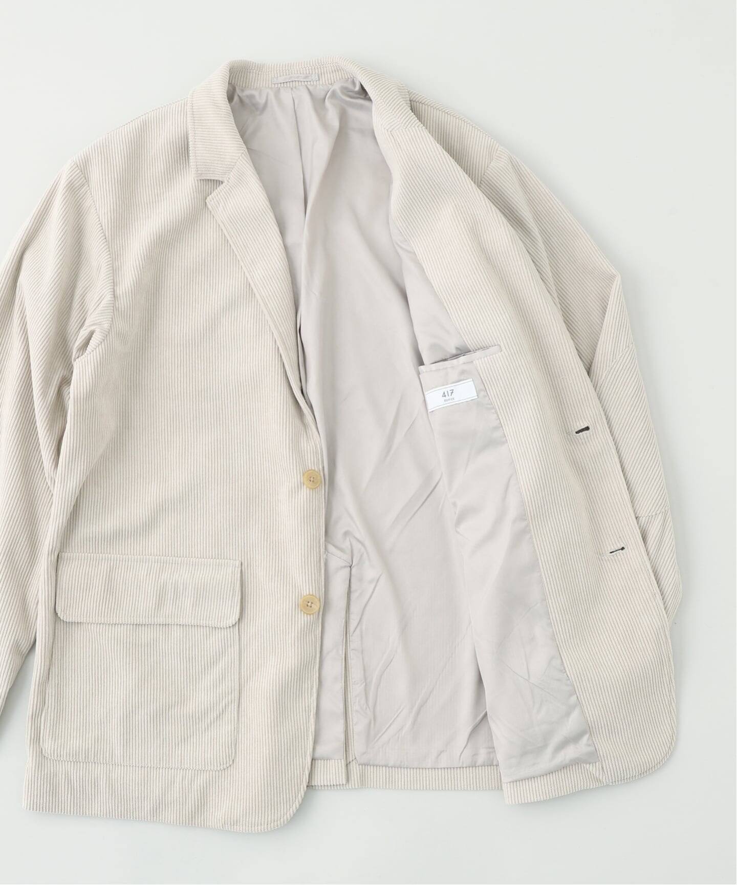 P コーデュロイ ジャケット ”セットアップ着用可能”（テーラード