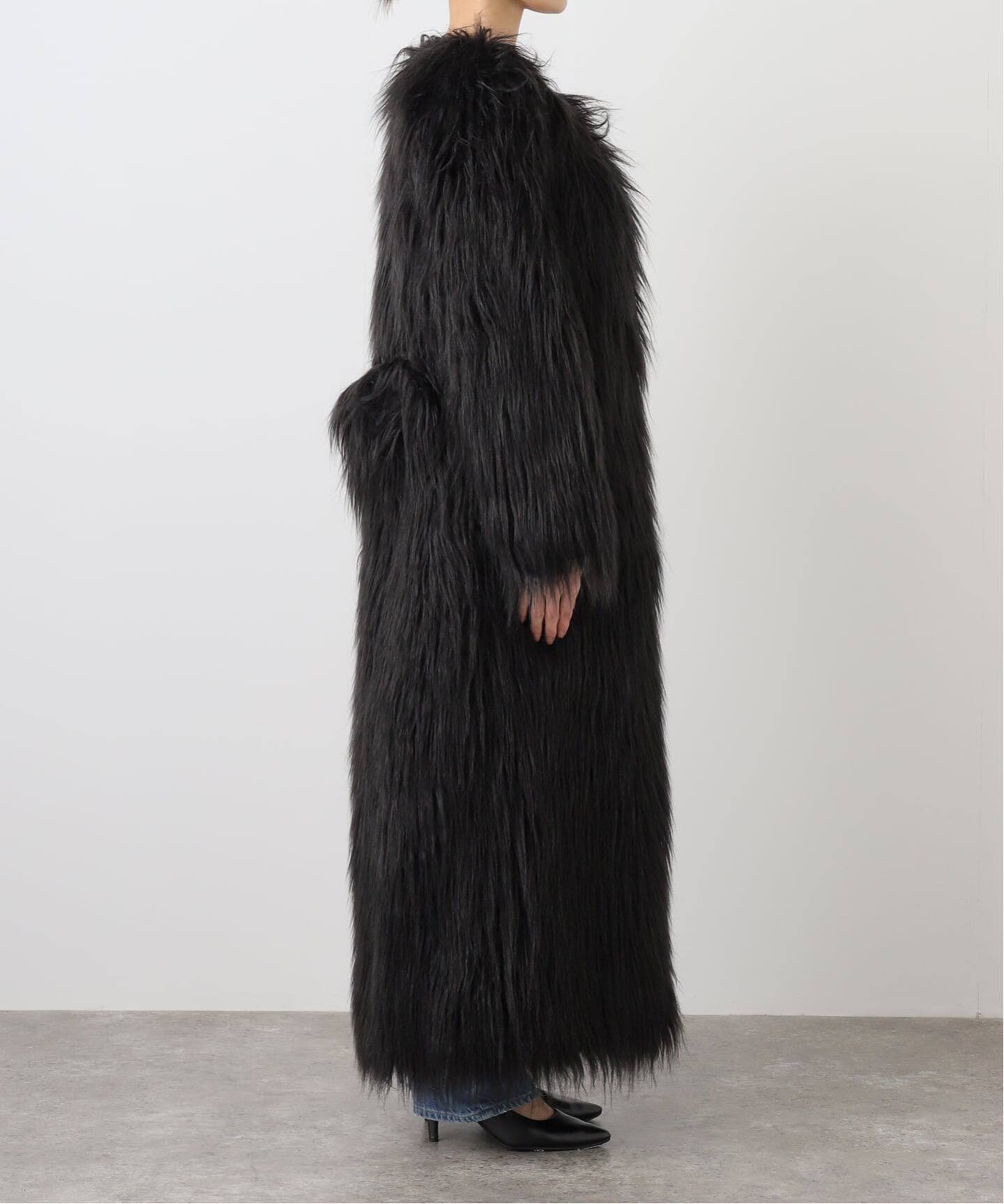 Geek Office / ギークオフィス】NACHE / ナチェ MAXI FAUX FUR COAT
