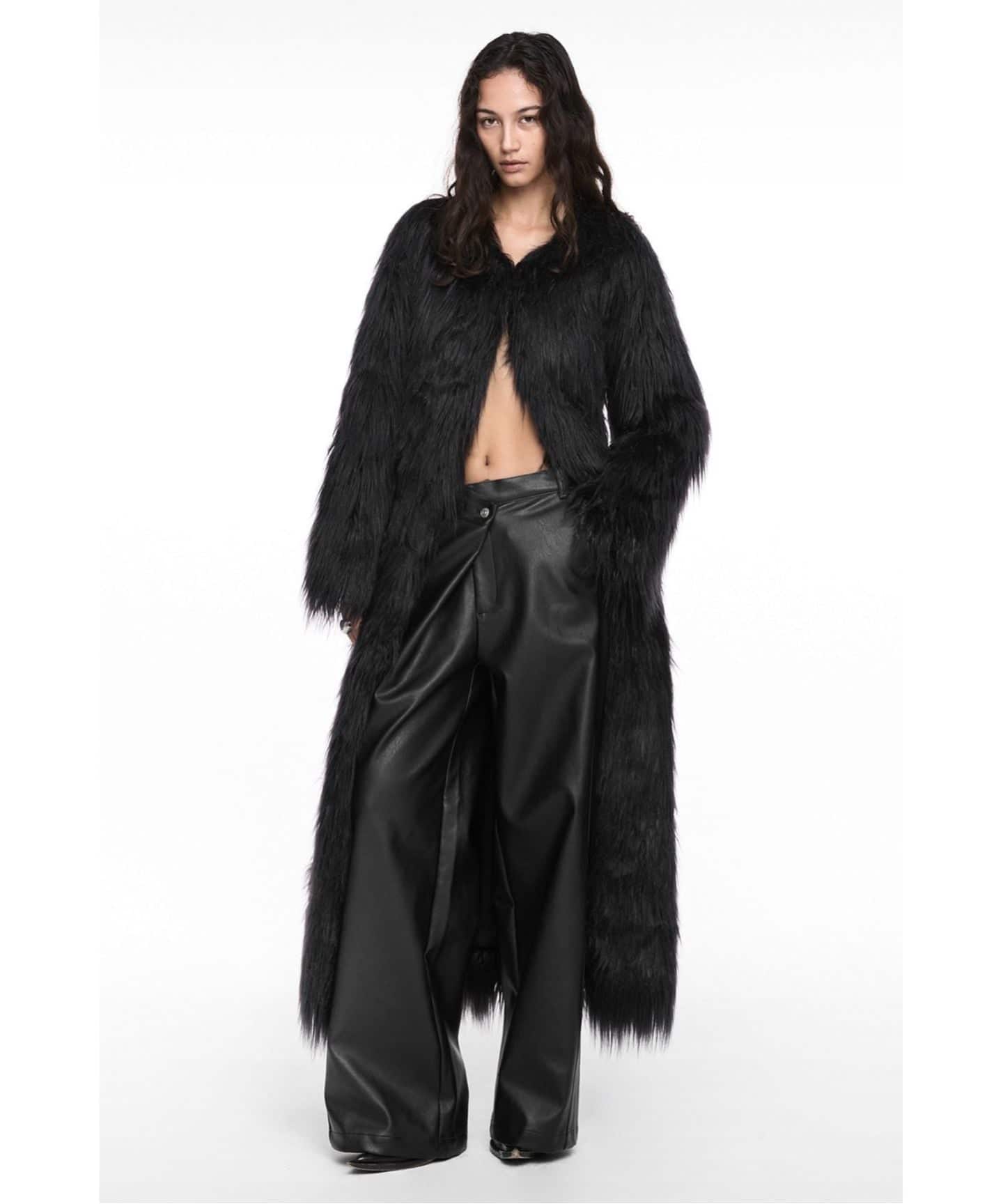 Geek Office / ギークオフィス】NACHE / ナチェ MAXI FAUX FUR COAT