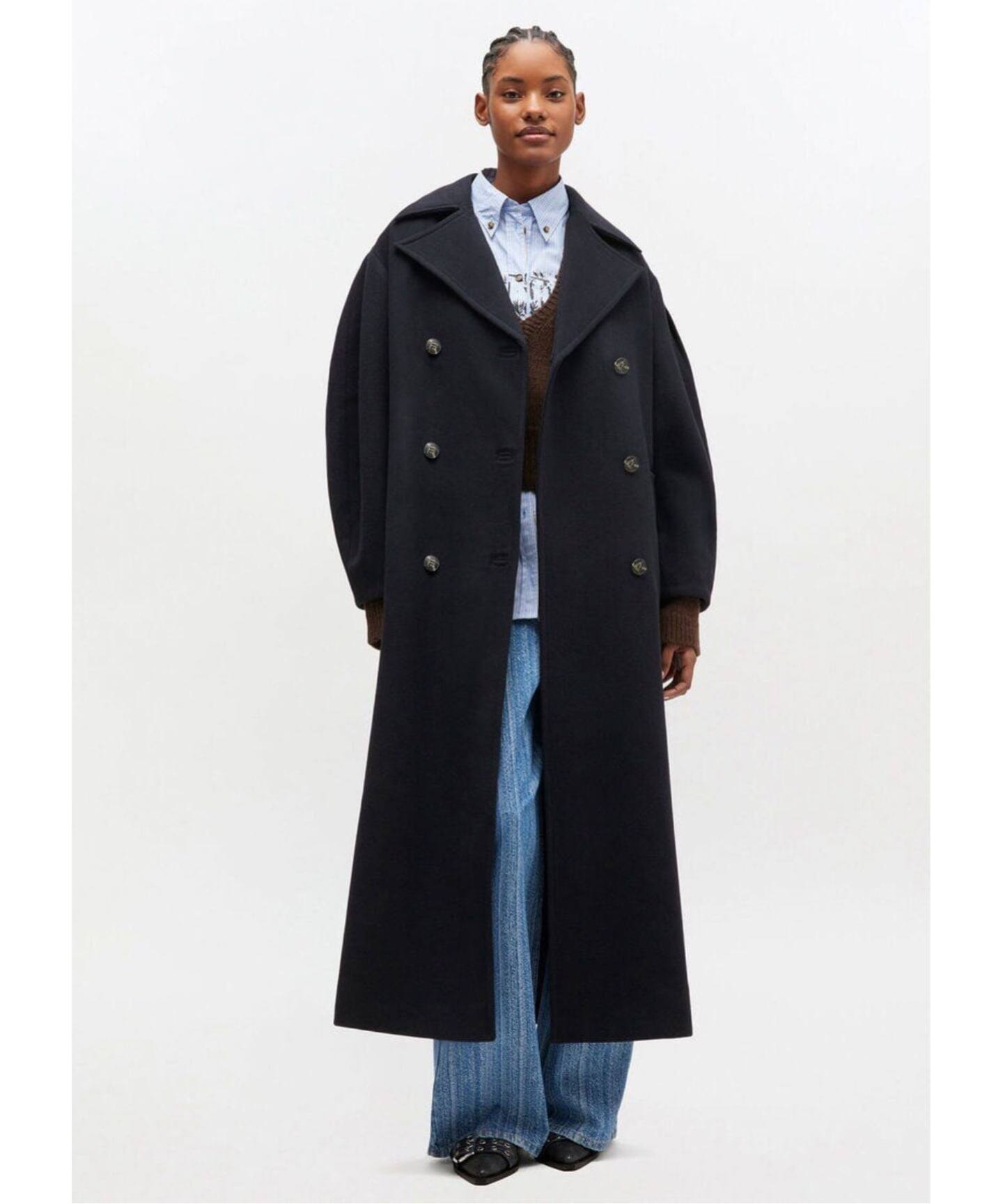 GANNI / ガニー Peacoat Wool Long Coat（ピーコート）｜PULP（パルプ 
