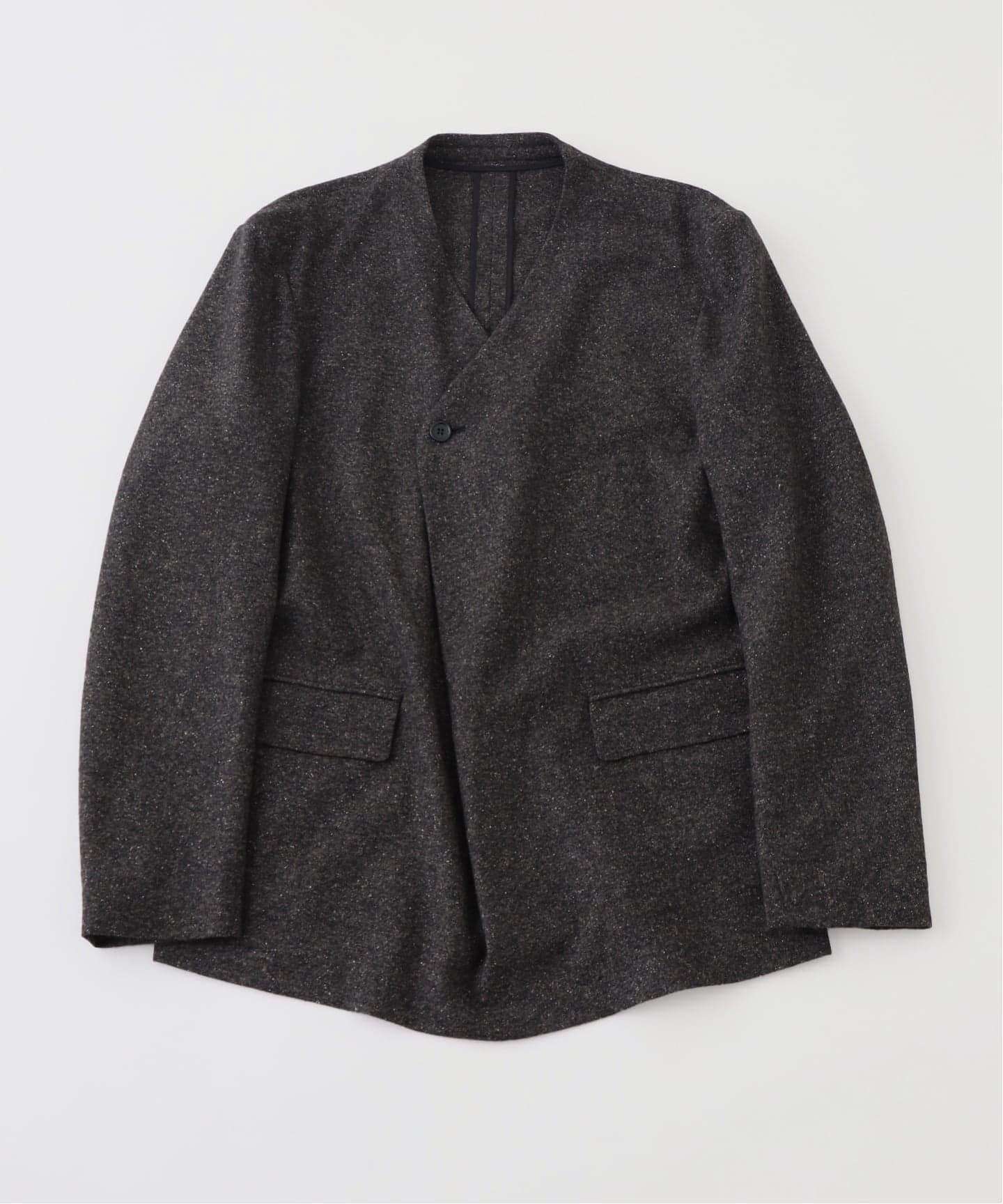 YUKI HASHIMOTO / ユウキハシモト Y NECK JACKET（ノーカラー