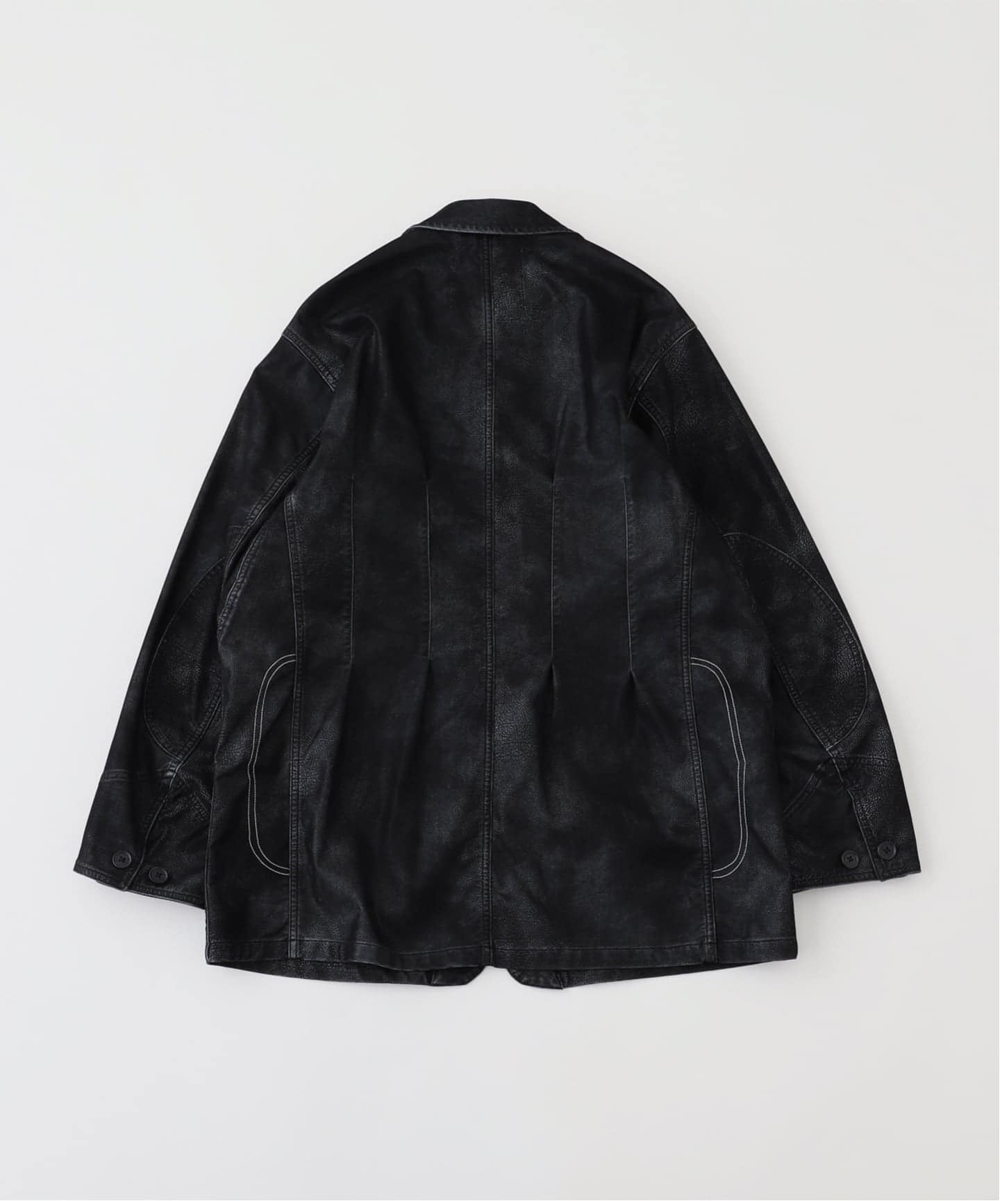 DAIRIKU Lサイズ Leather Hunting Jacket DAIRIKUArtificial Leather Hunting Jacket / Black - Bora,Bora