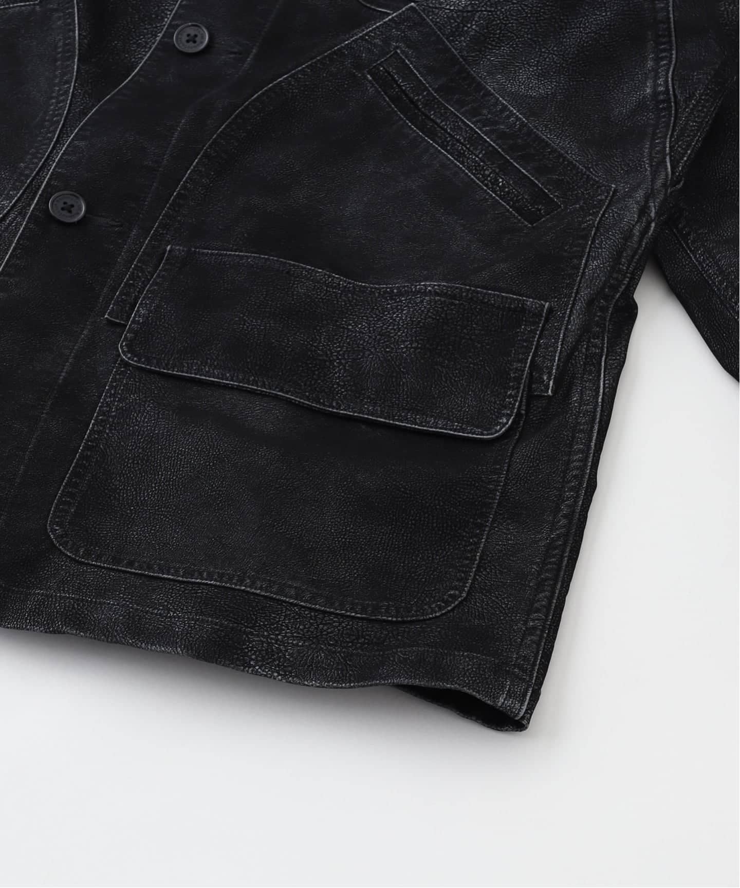 DAIRIKU / ダイリク Artificial Leather Hunting Jacket（レザー