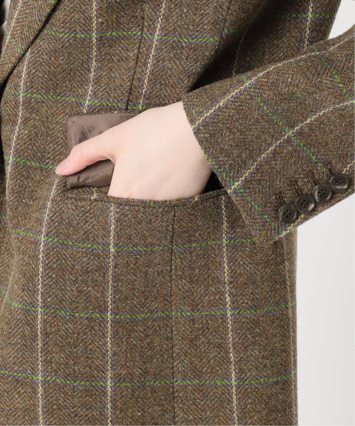 金子綾さん着用】BRITISH WOOLチェックジャケット（テーラード