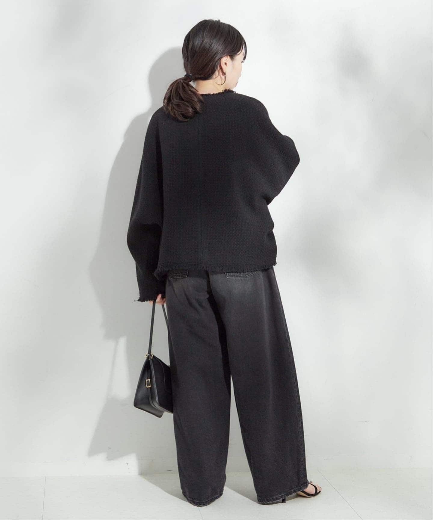 追加3》GIOLICATWEED ドルマンジャケット（ノーカラージャケット