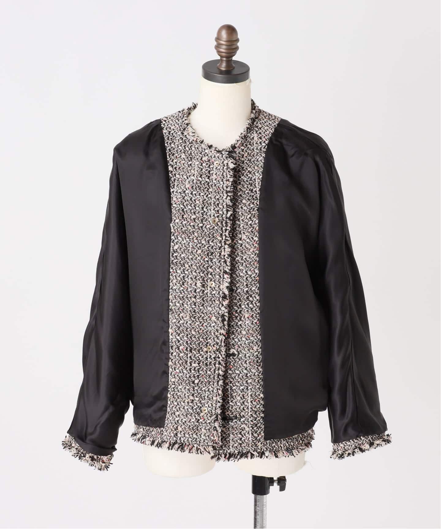 ジャーナルスタンダードレサージュ GIOLICATWEED ドルマンジャケット 追加2》GIOLICATWEED ドルマンジャケット（ノーカラージャケット