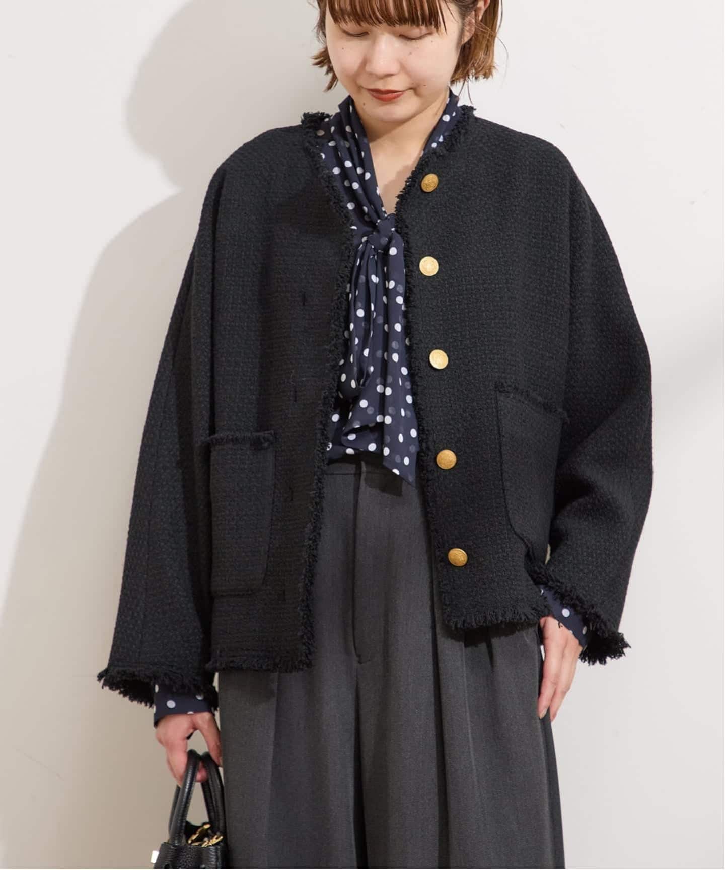 JOURNAL STANDARD L'ESSAGE ノーカラーロングジャケット journal standard L'essage（ジャーナルスタンダードレサージュ