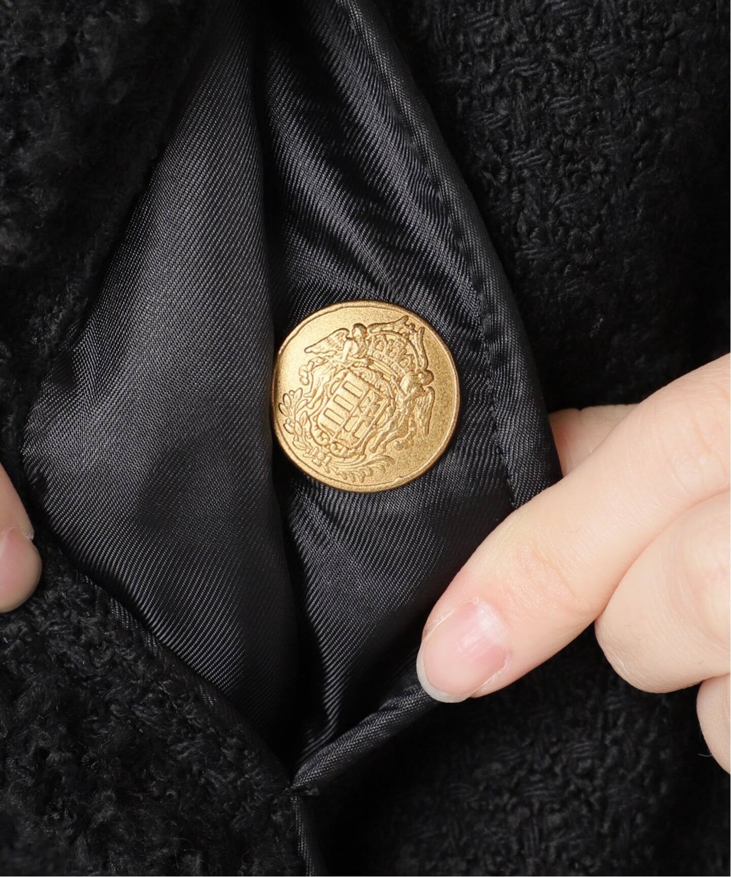 追加2》GIOLICATWEED ドルマンジャケット（ノーカラージャケット