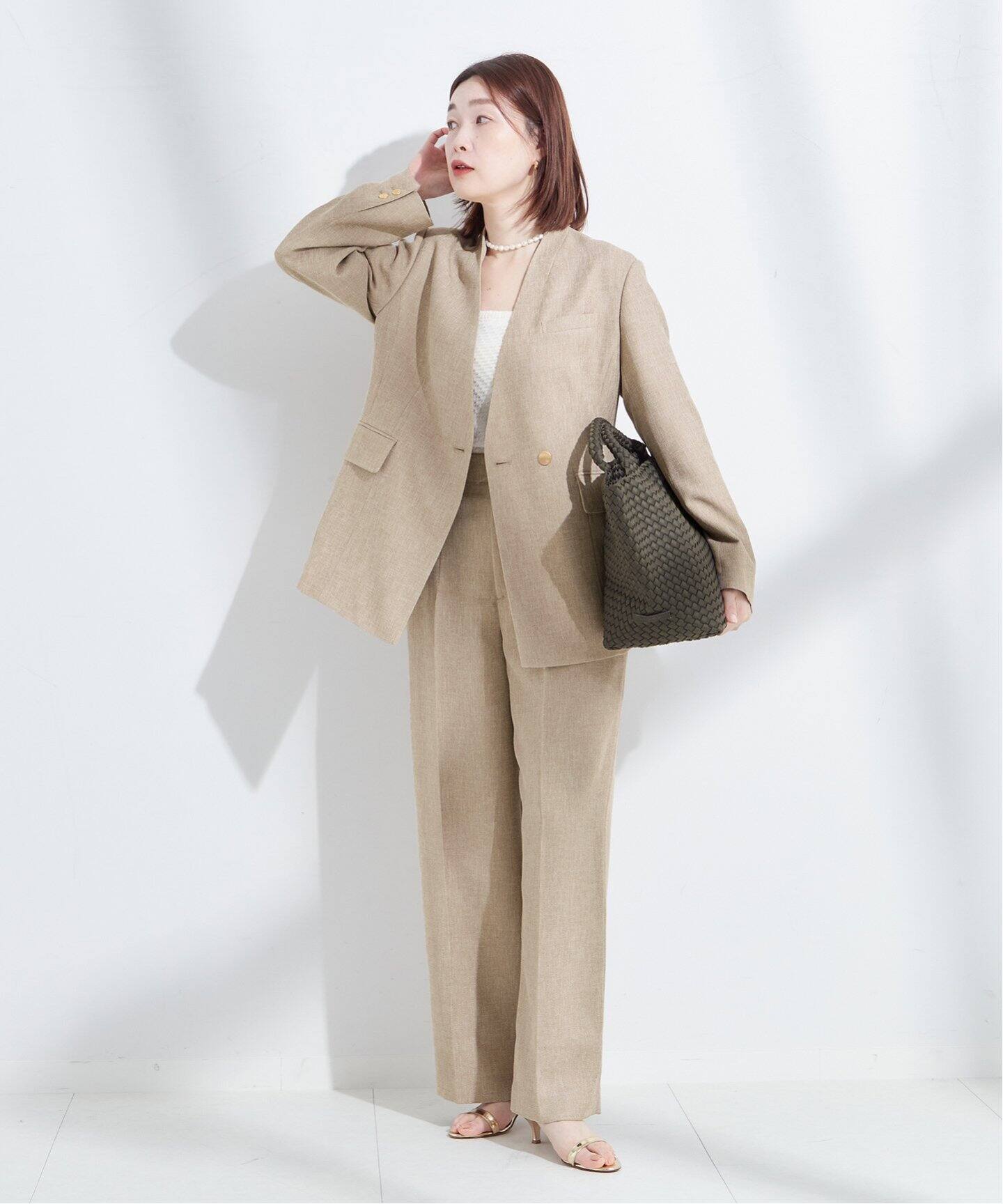 リノオックスノーカラージャケット（ノーカラージャケット）｜JOURNAL  