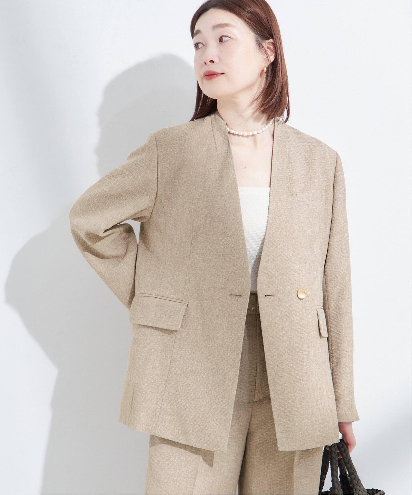 リノオックスノーカラージャケット（ノーカラージャケット）｜JOURNAL  