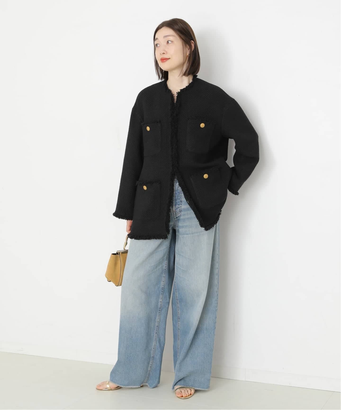 新品タグ付　レサージュ　GIOLICA ツイードBIGジャケット GIOLICAツイードBIGジャケット | ジャーナルスタンダード