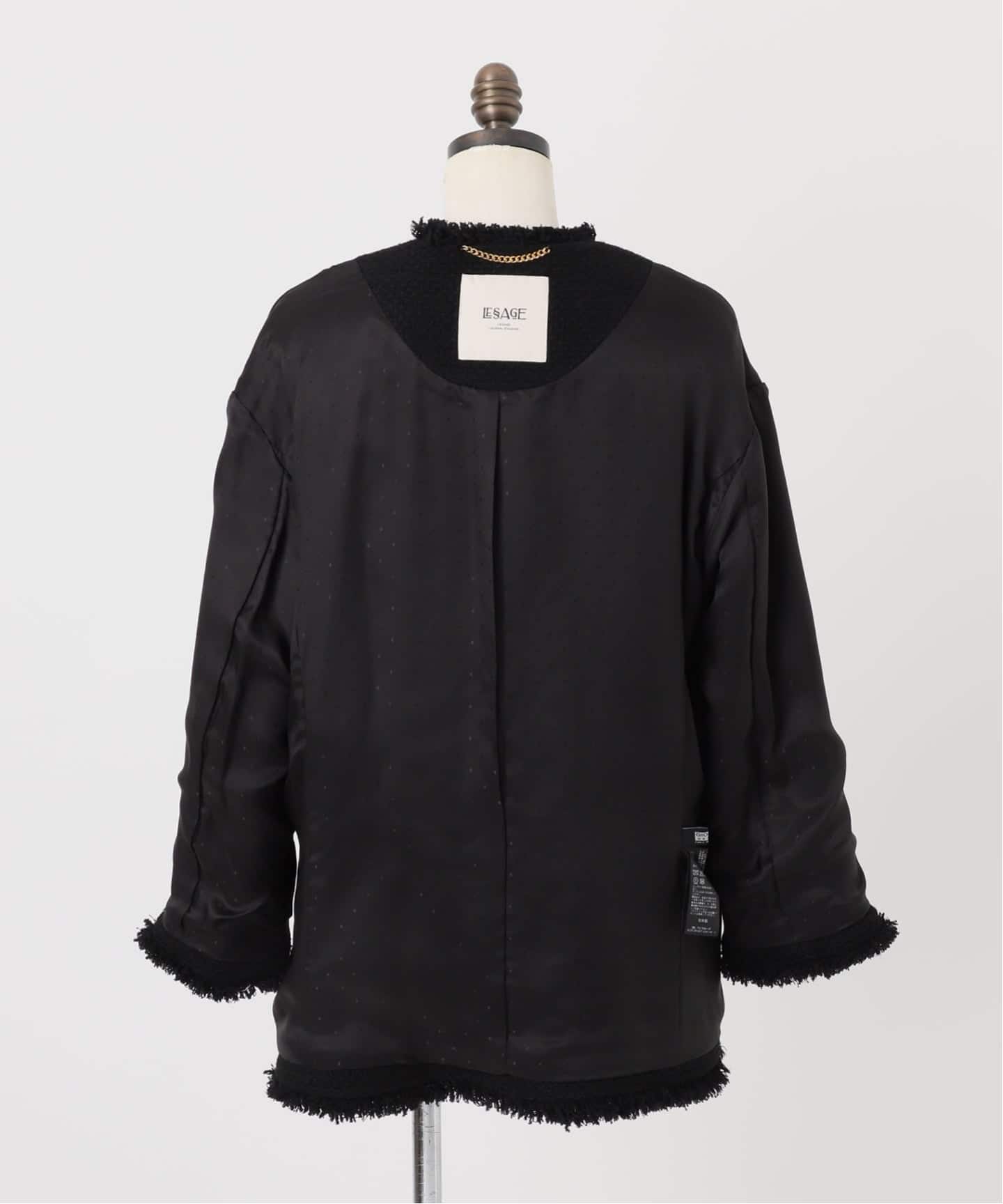 追加2》GIOLICAツイードBIGジャケット（ノーカラージャケット