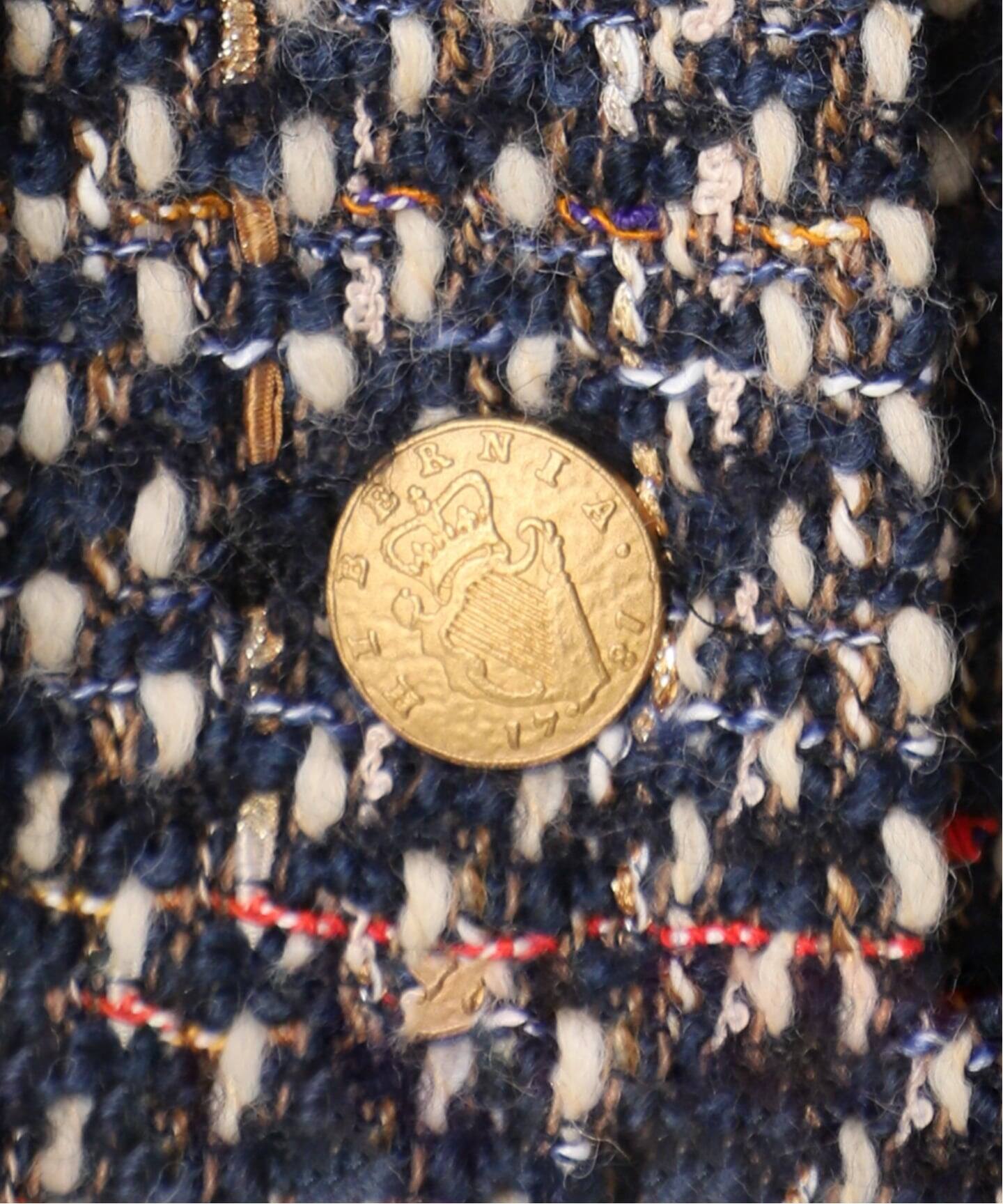 SP】GIOLICAツイードワイドジャケット（ノーカラージャケット