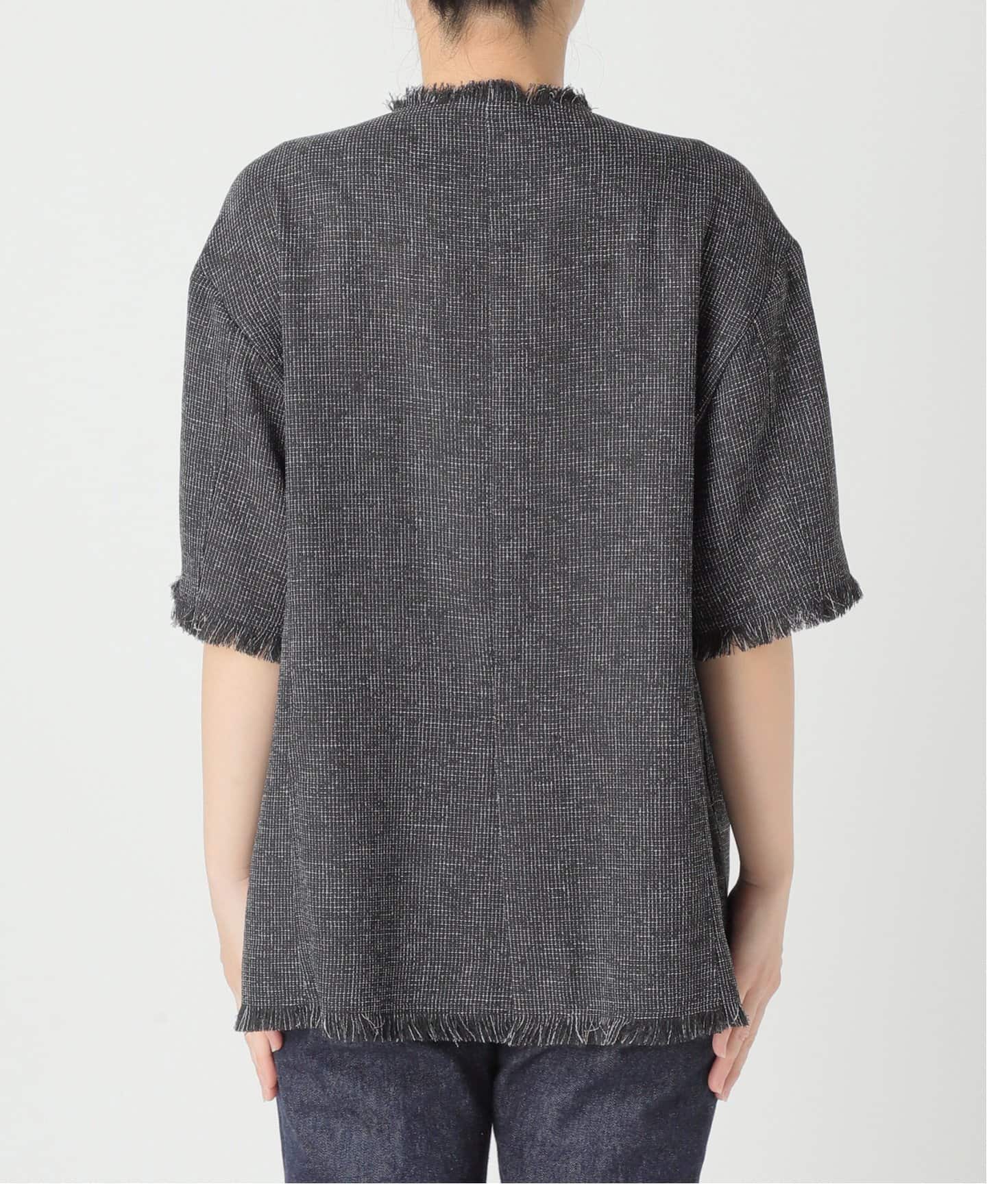 ★ JEANS★ ショートスリーブ ツイードジャケット SP》TWEEDショートスリーブジャケット（ノーカラージャケット