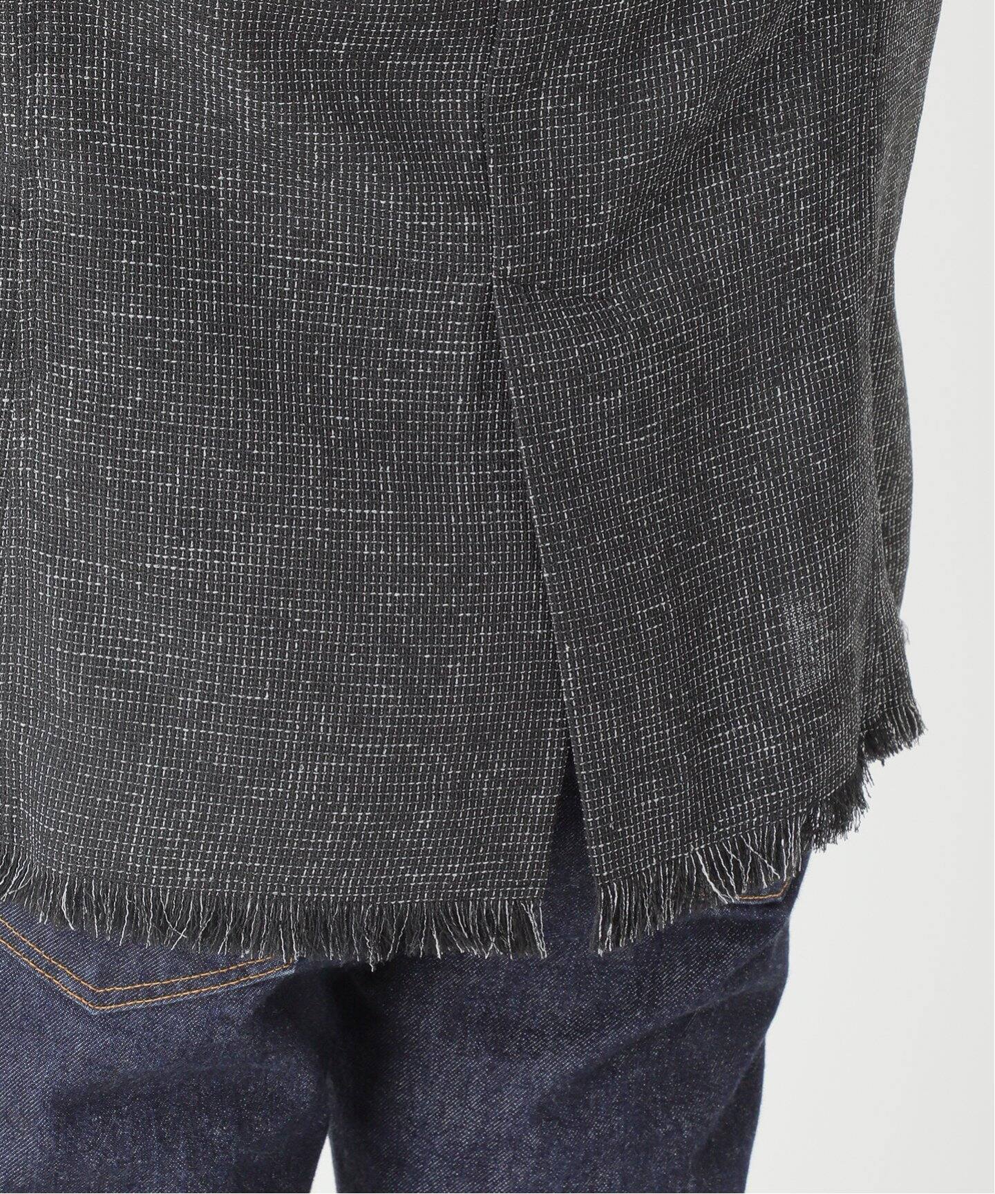 SP》TWEEDショートスリーブジャケット（ノーカラージャケット