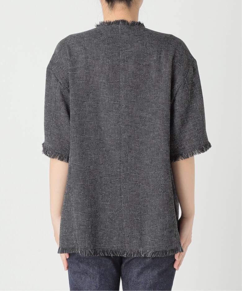 追加》【SP】TWEEDショートスリーブジャケット（ノーカラージャケット  