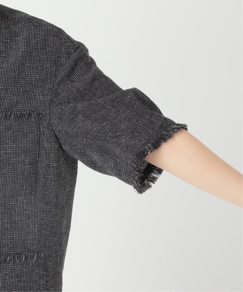 追加》【SP】TWEEDショートスリーブジャケット（ノーカラージャケット  