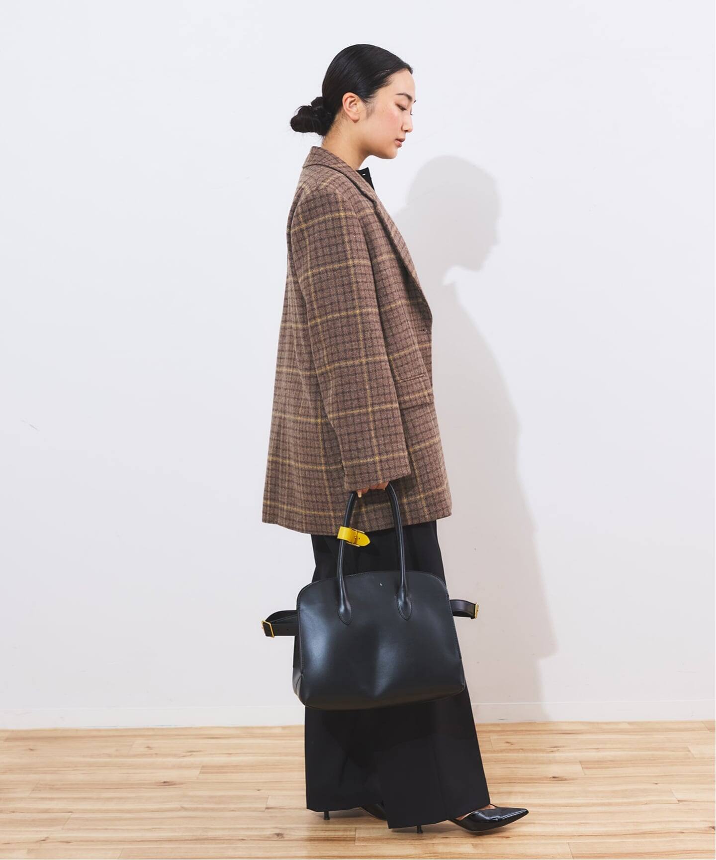 シェットランドウールチェックジャケット（テーラードジャケット