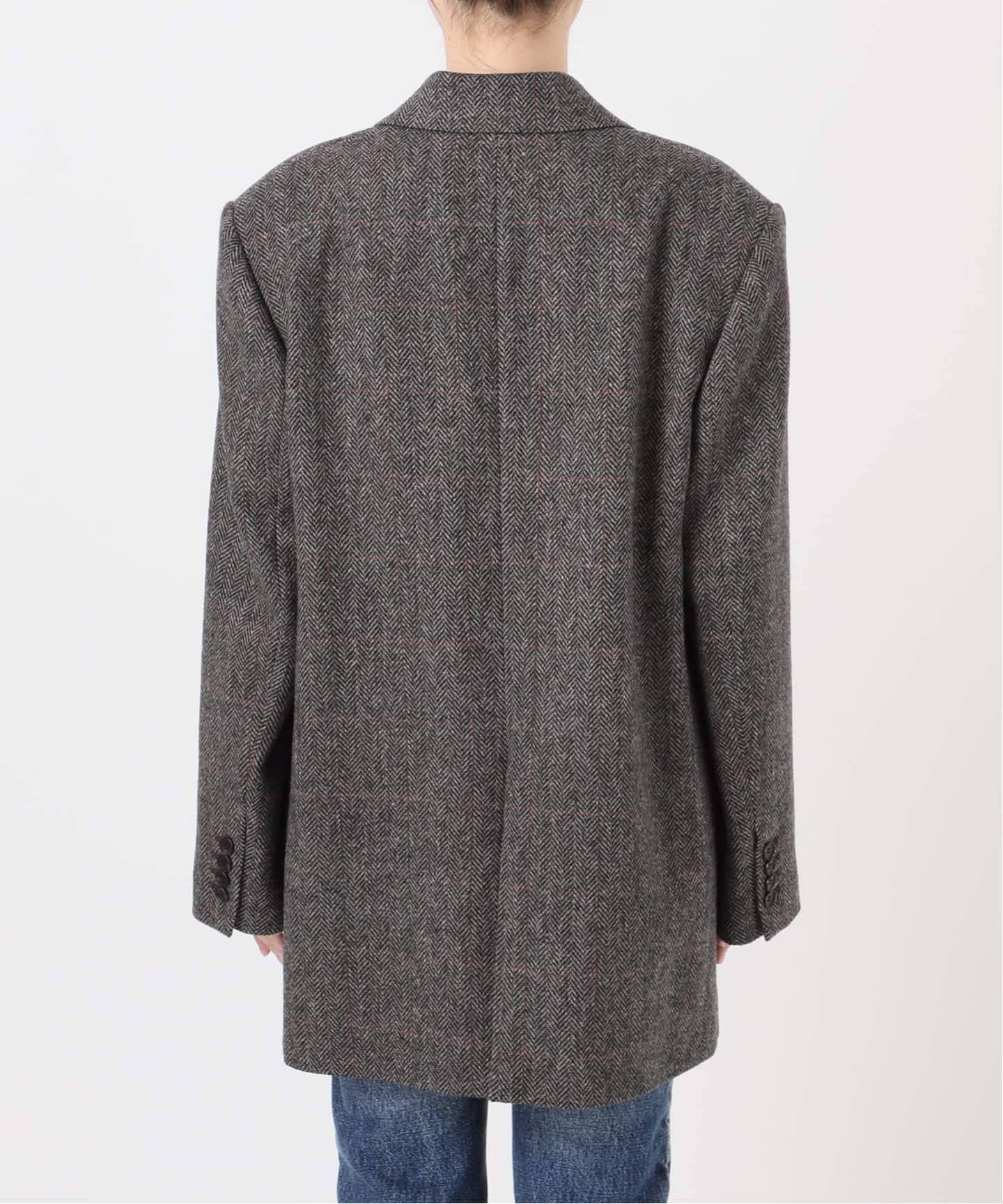 シェットランドウールチェックジャケット（テーラードジャケット