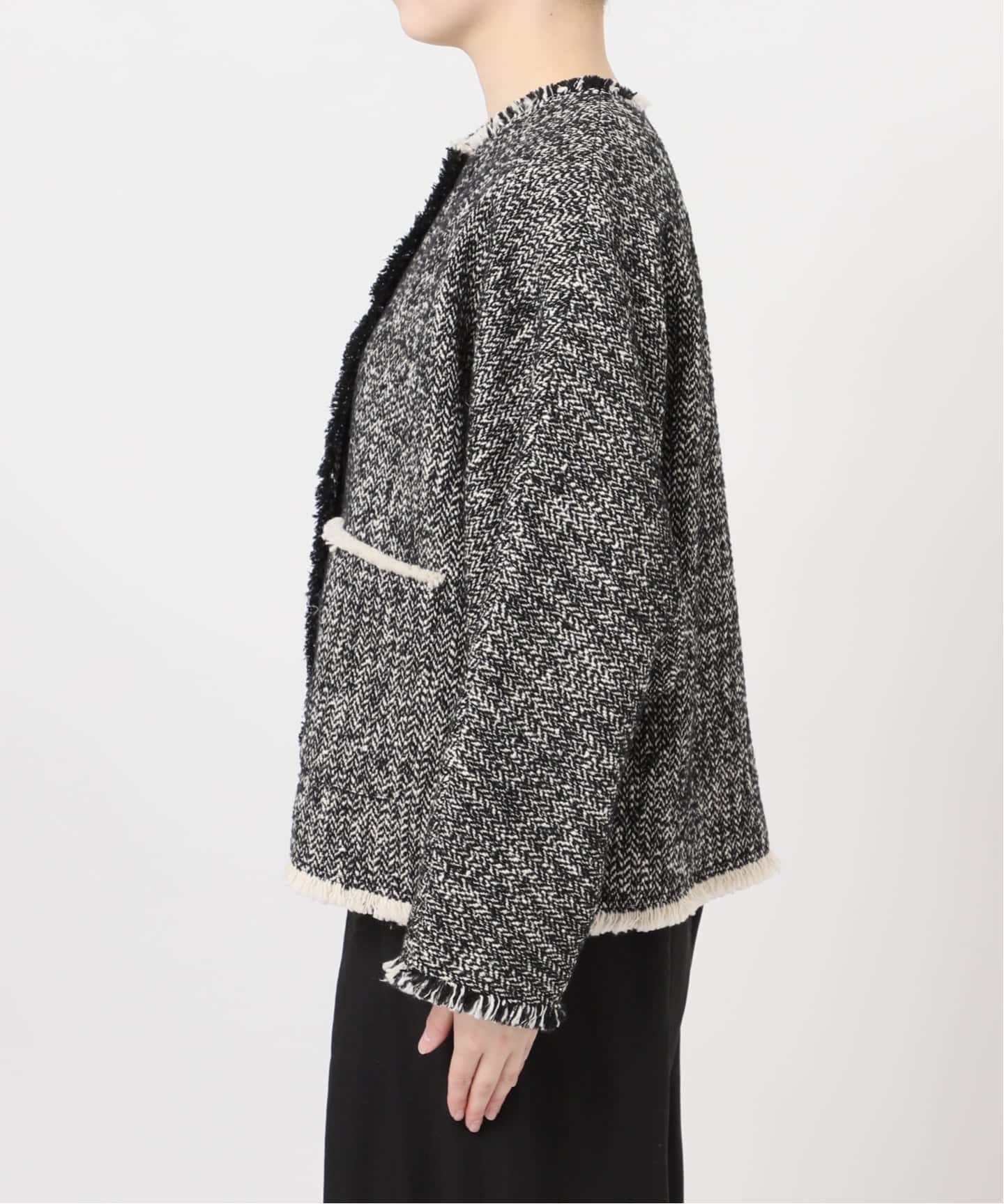 追加4》【SP】GIOLICATWEED ドルマンジャケット（ノーカラージャケット