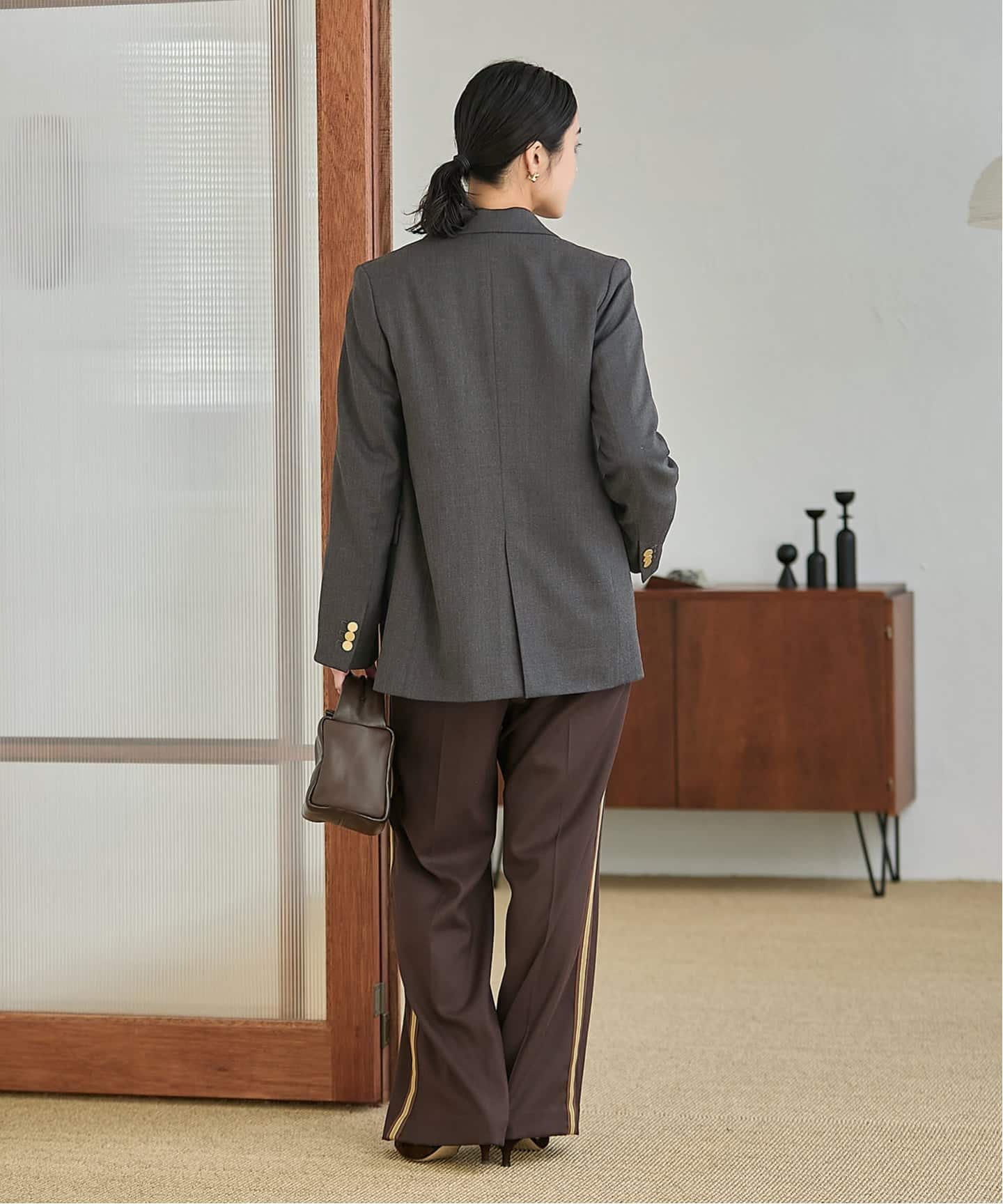 ジャーナルスタンダード 23AW ウールトリコチンブレザージャケット ジャーナルスタンダード レサージュ JOURNAL STANDARD L'ESSAGE