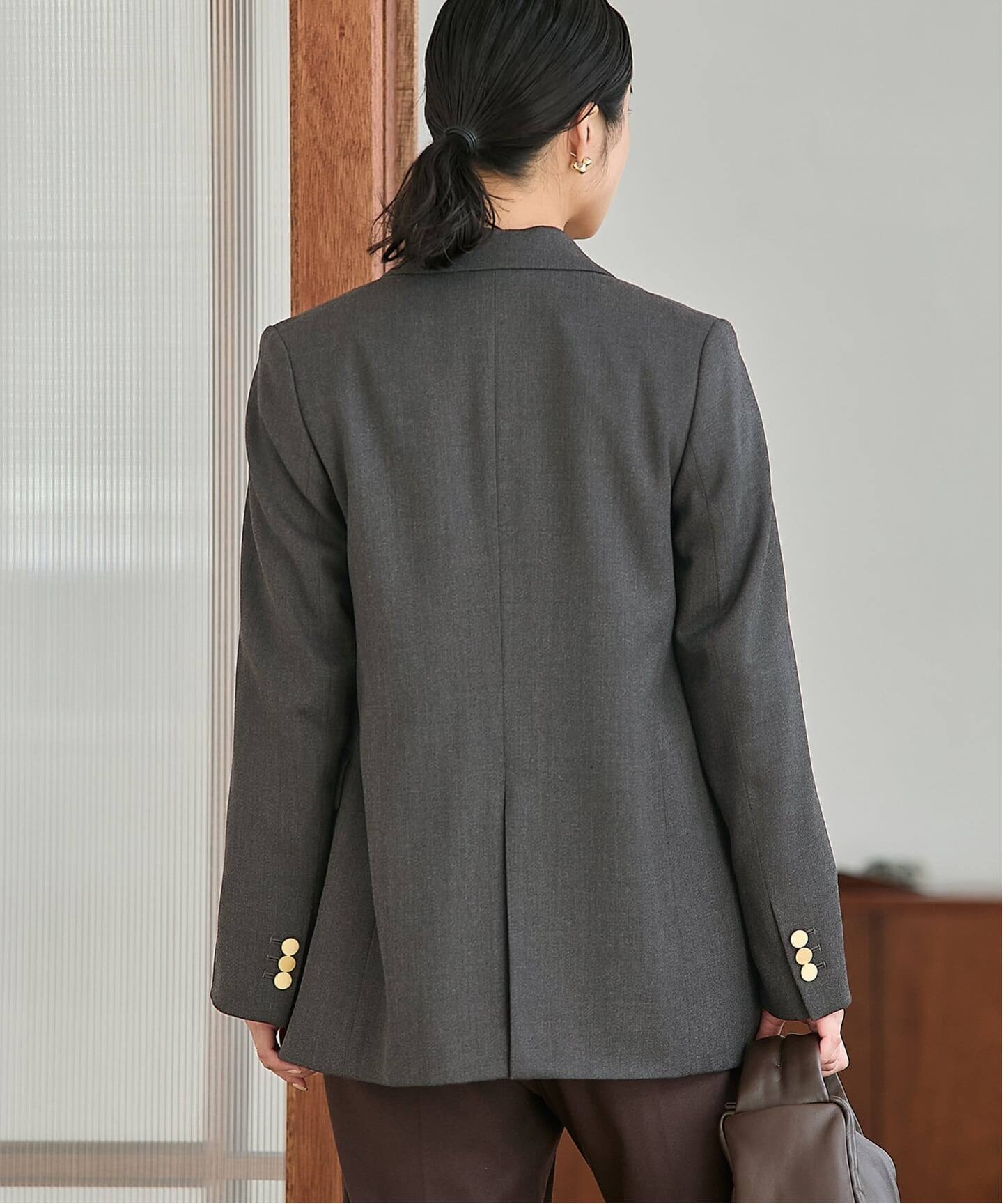 ジャーナルスタンダード 23AW ウールトリコチンブレザージャケット ジャーナルスタンダード レサージュ JOURNAL STANDARD L'ESSAGE