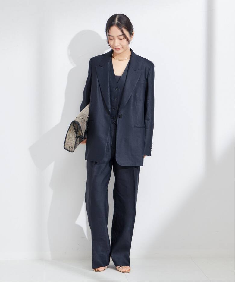 NALYA リネン/チェックジャケット（テーラードジャケット）｜JOURNAL  