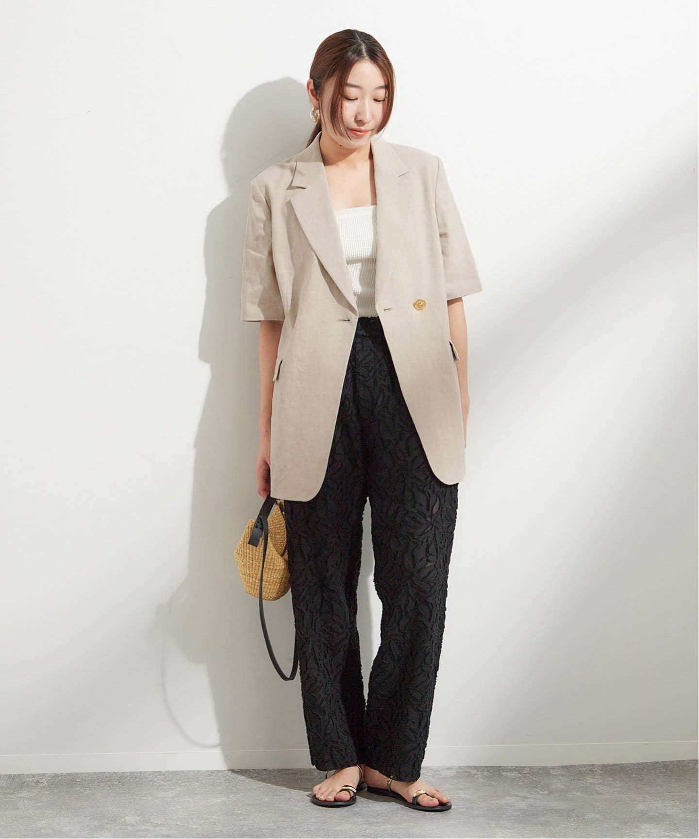 専用◆ジャーナルスタンダードラックス　リネンハーフコート JOURNAL STANDARD LUXE（ジャーナルスタンダード ラックス）の