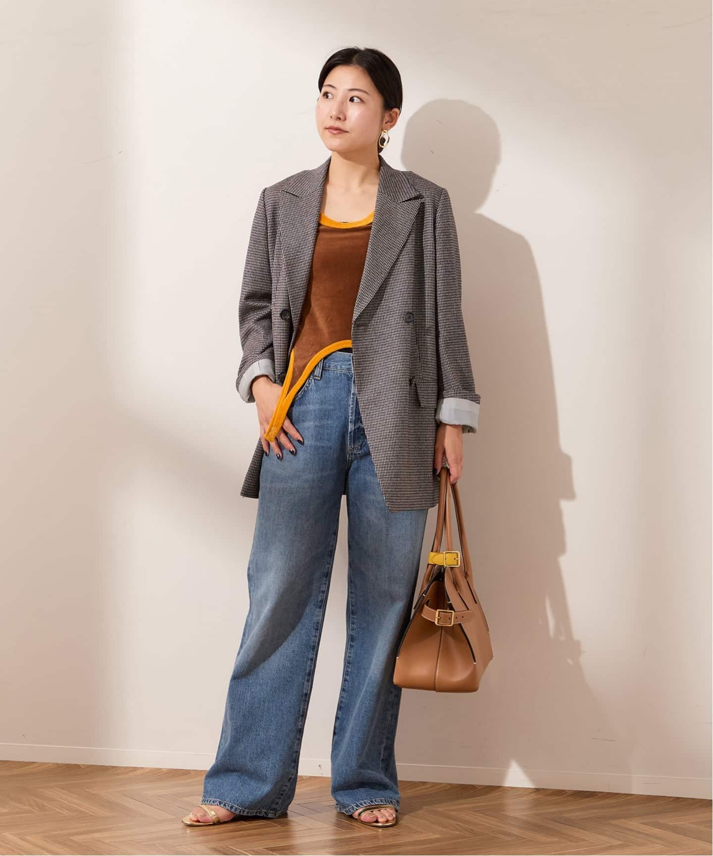 JOURNAL STANDARD 麻ジャケット 予約》ガンクラブチェックジャケット（テーラードジャケット
