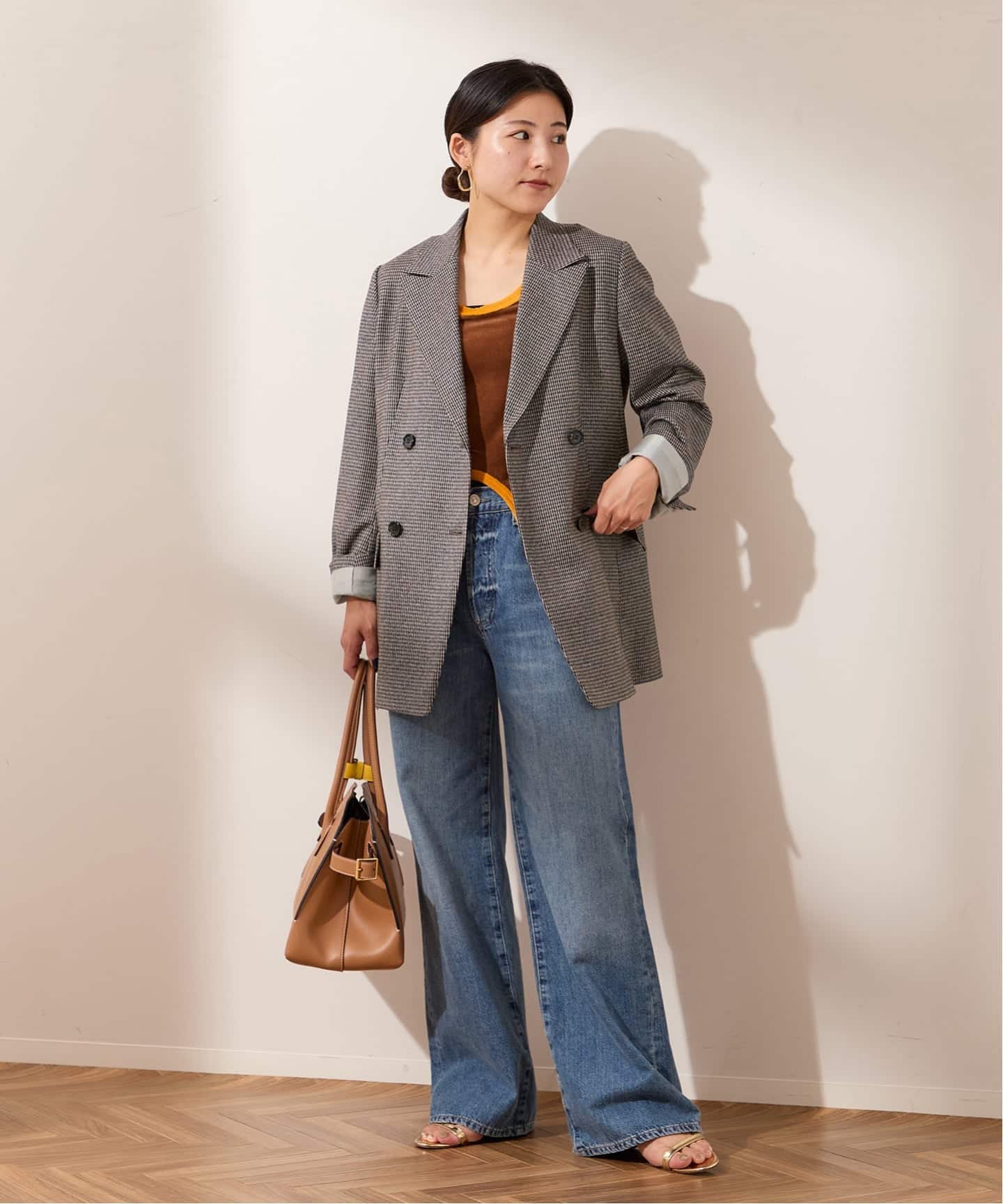 ✨美品✨L’ESSAGE JOURNAL STANDARD テーラードジャケット 予約》ガンクラブチェックジャケット（テーラードジャケット