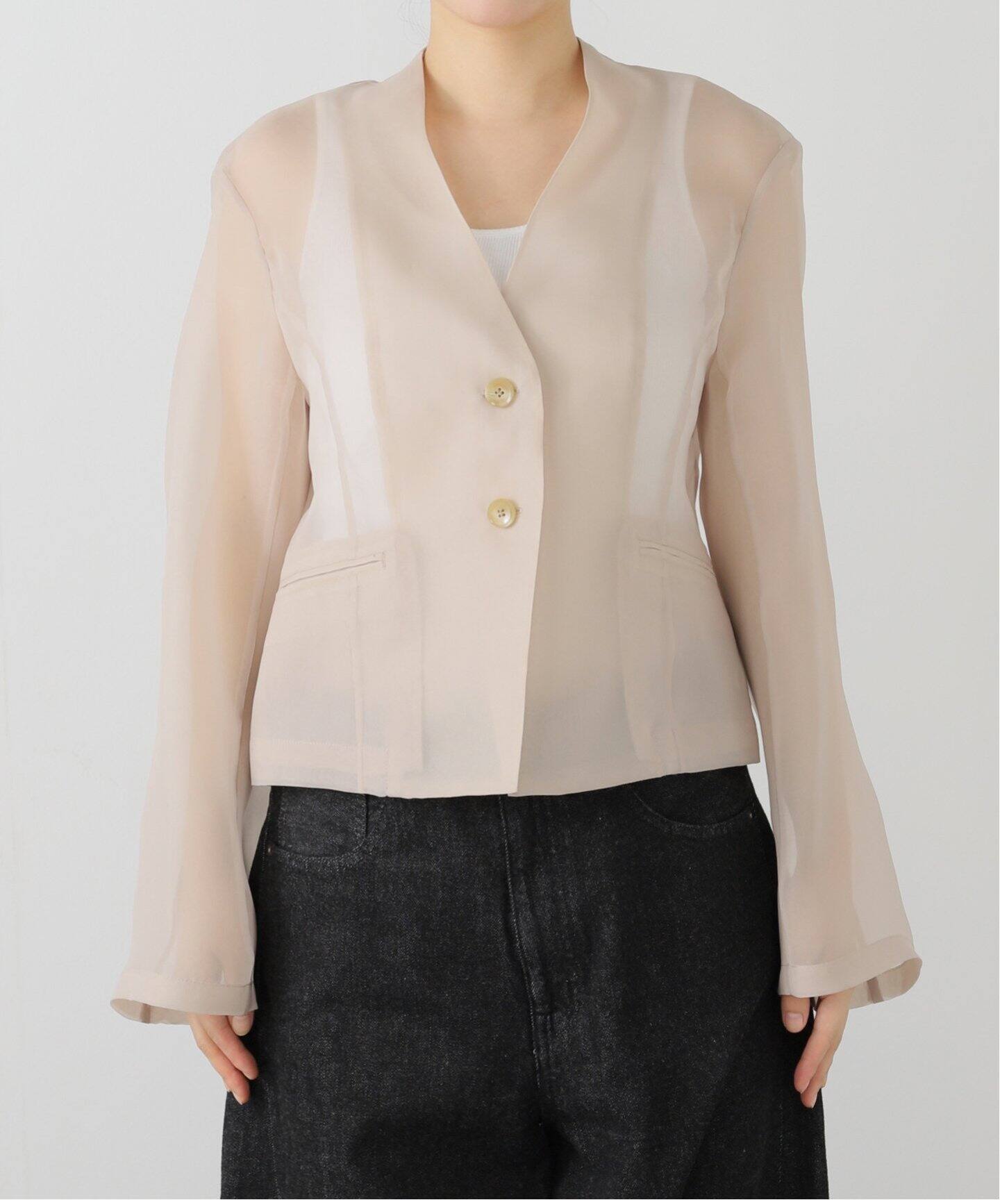 シアーショートジャケット（ノーカラージャケット）｜JOURNAL STANDARD