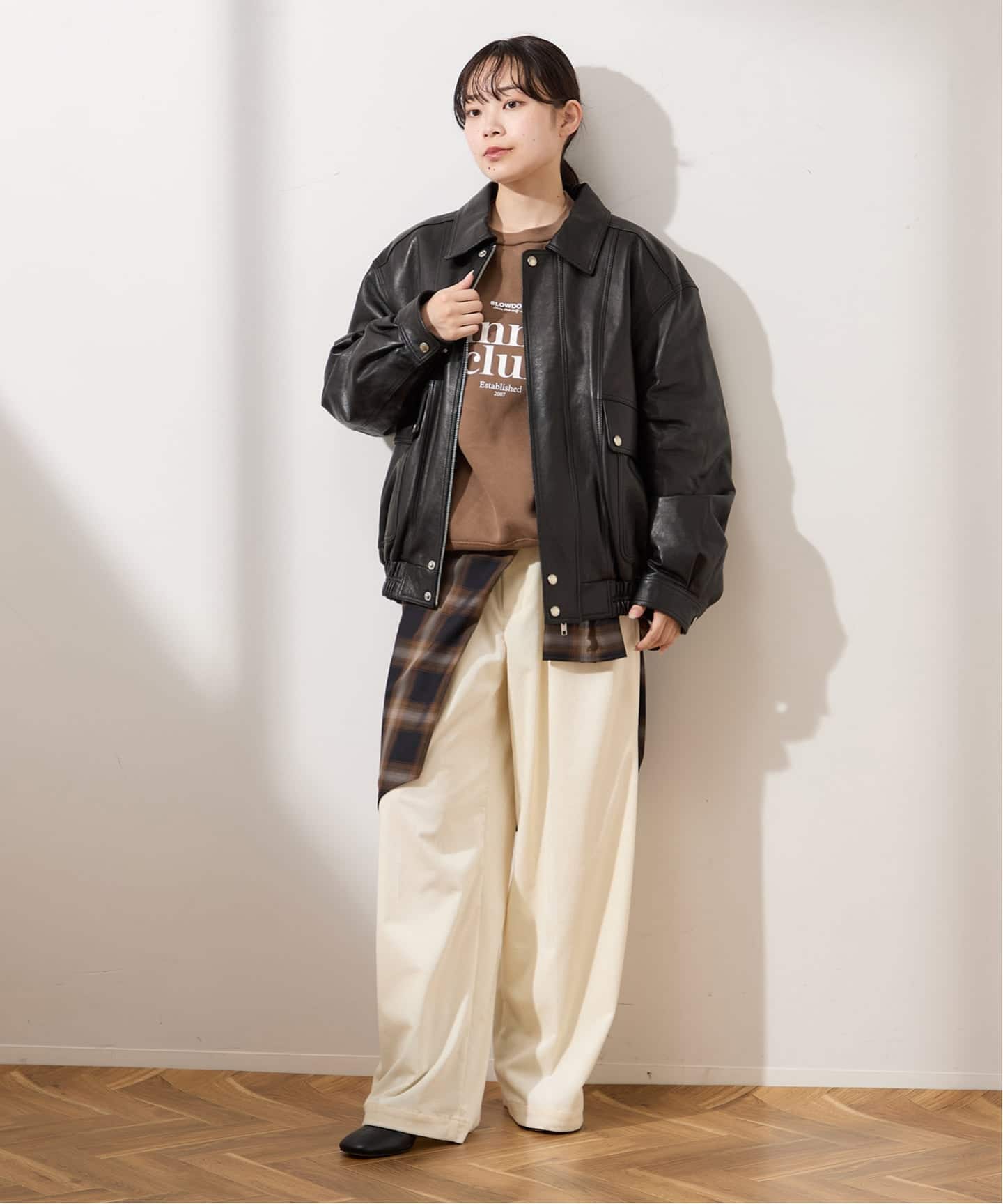 DUNST ブラック オーバーサイズ ヴィンテージ レザージャケット Dunst オーバーサイズ ビンテージ レザー ブルゾン 黒 関税込