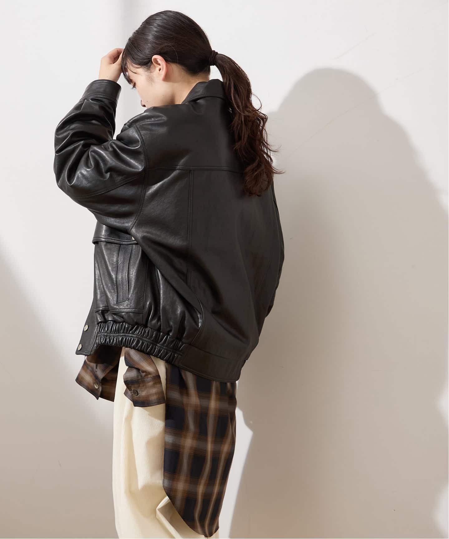 DUNST/ダンスト】 UNISEX OVERSIZED VINTAGE LEATHER B（レザー